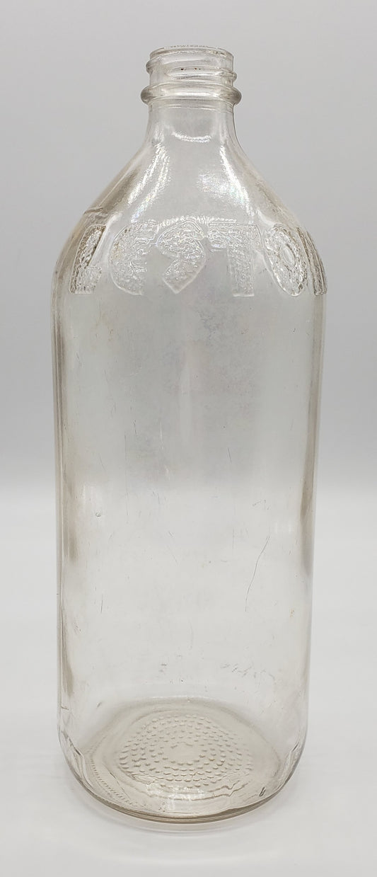 Lestoil Household Cleaning Liquid Bottle Clear Embossed