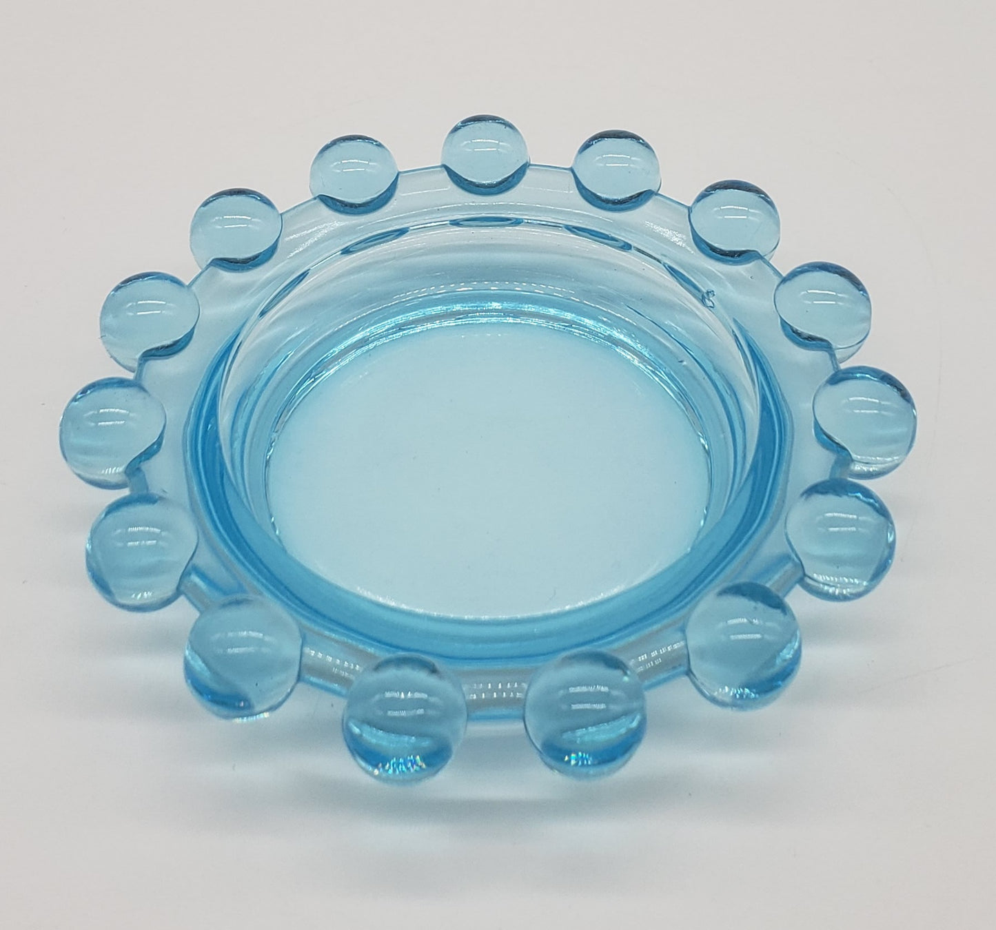 Imperial Glass Aquamarine Candlewick Ashtray