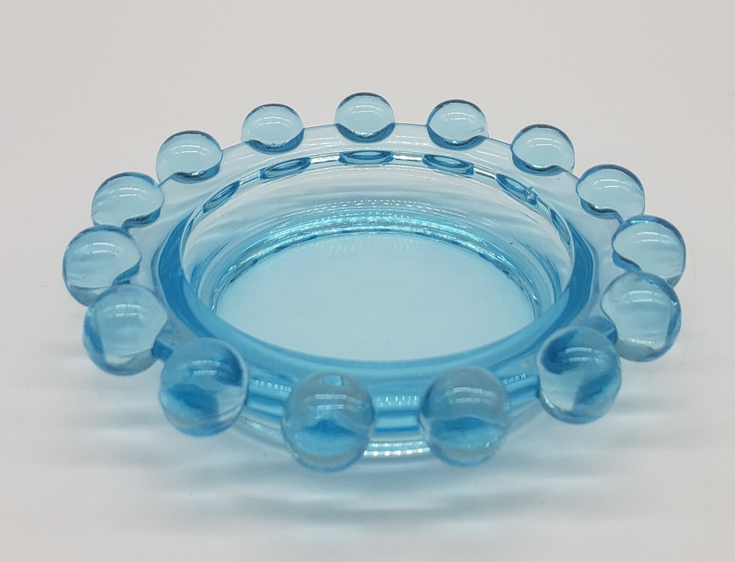 Imperial Glass Aquamarine Candlewick Ashtray