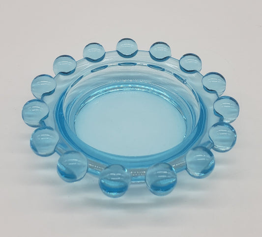 Imperial Glass Aquamarine Candlewick Ashtray