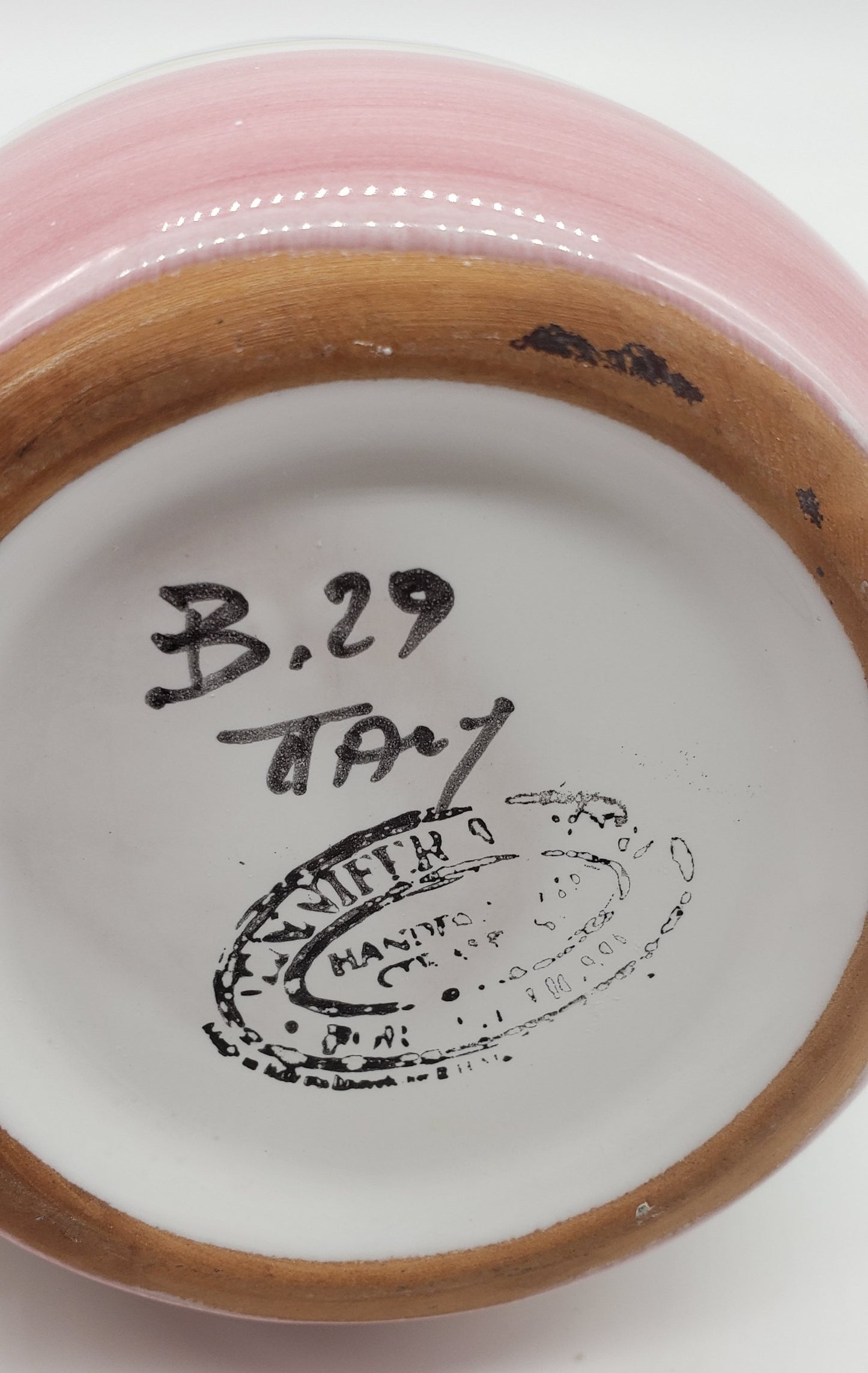 Italian Pottery creamer- Hand Painted Flower Design