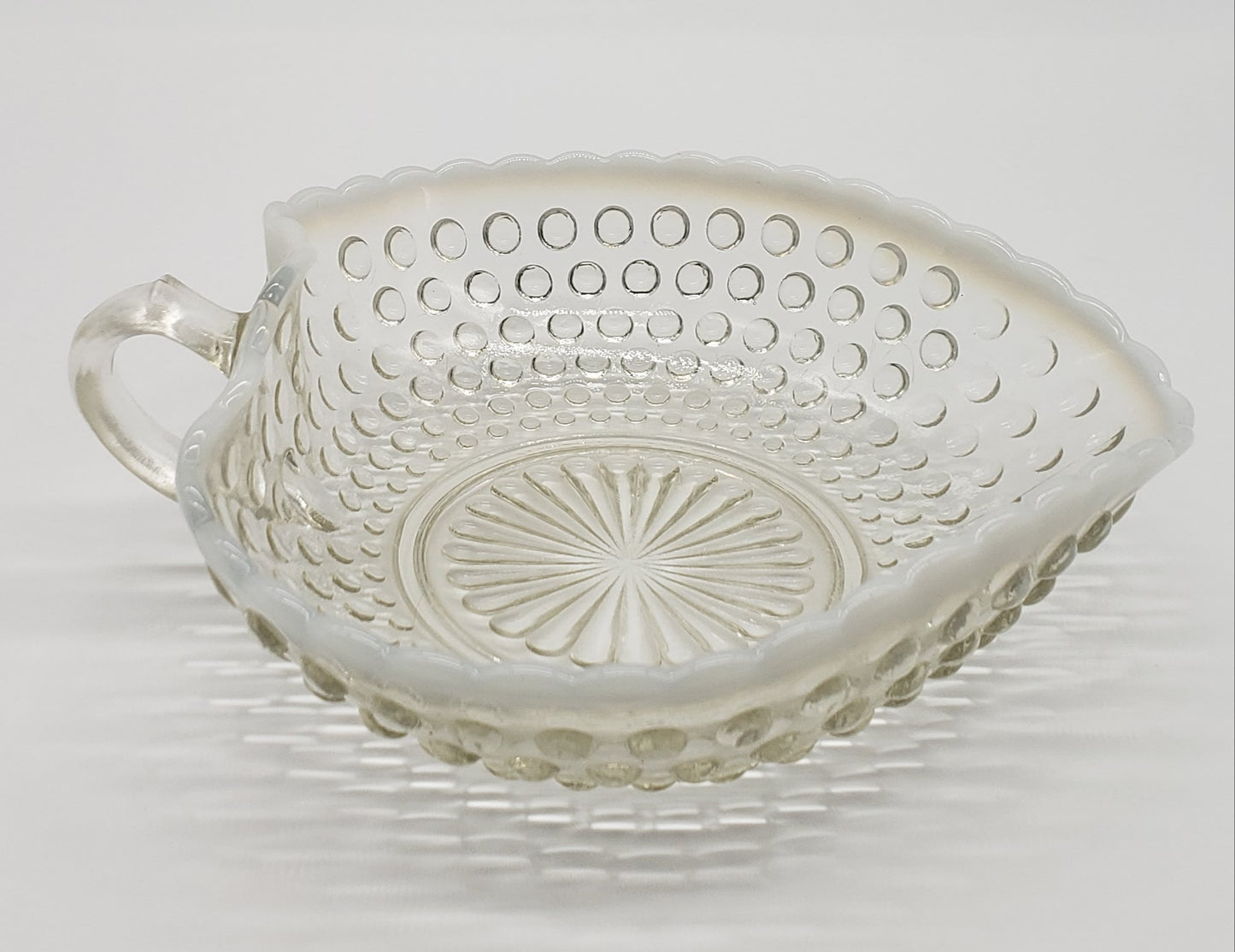 Hobnail Opalescent Heart Shape Bowl