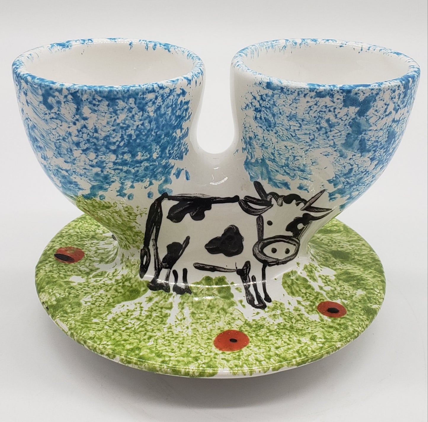 Honiton Double Egg Cup Pottery