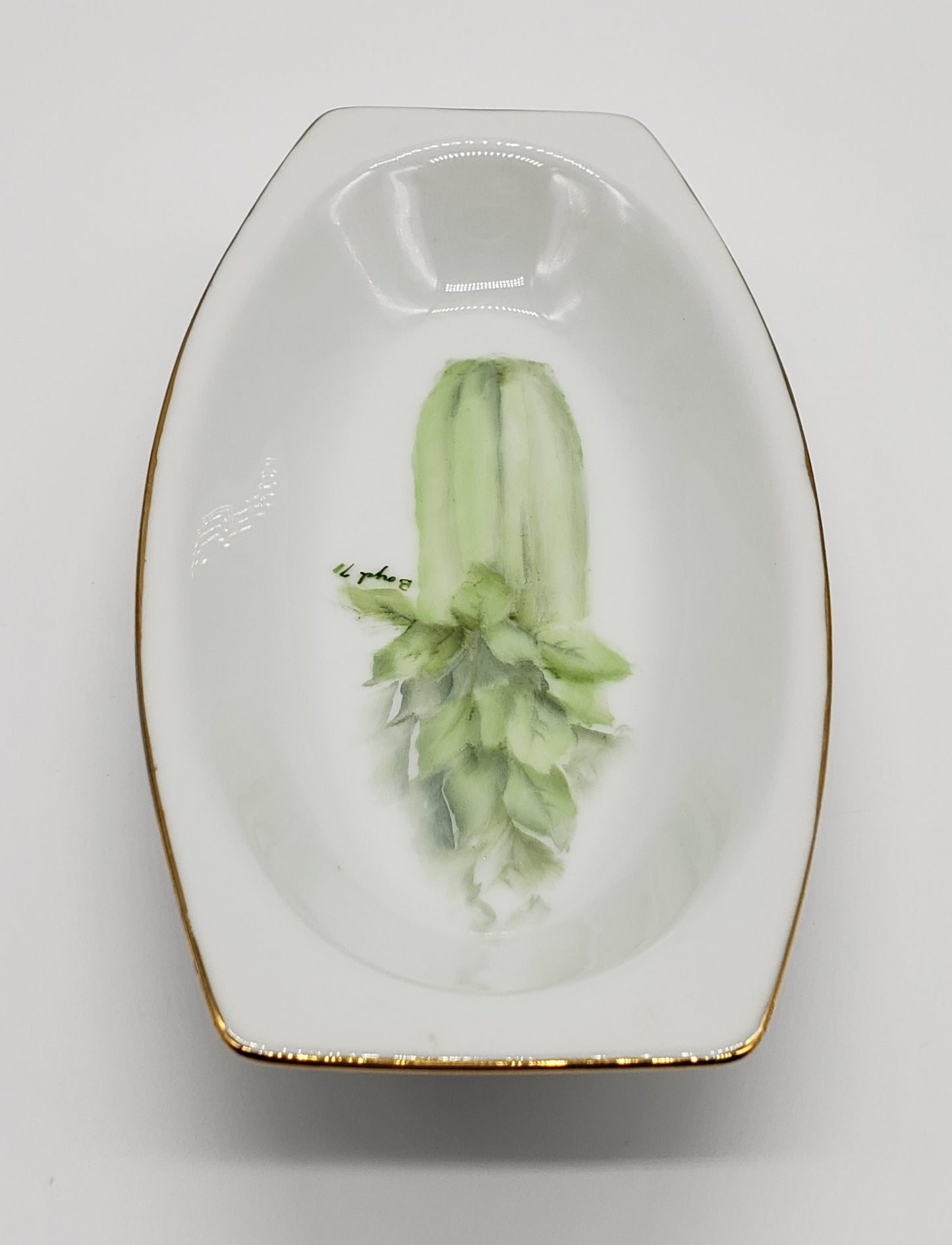 Ceramic Hand Painted Celery Dish
