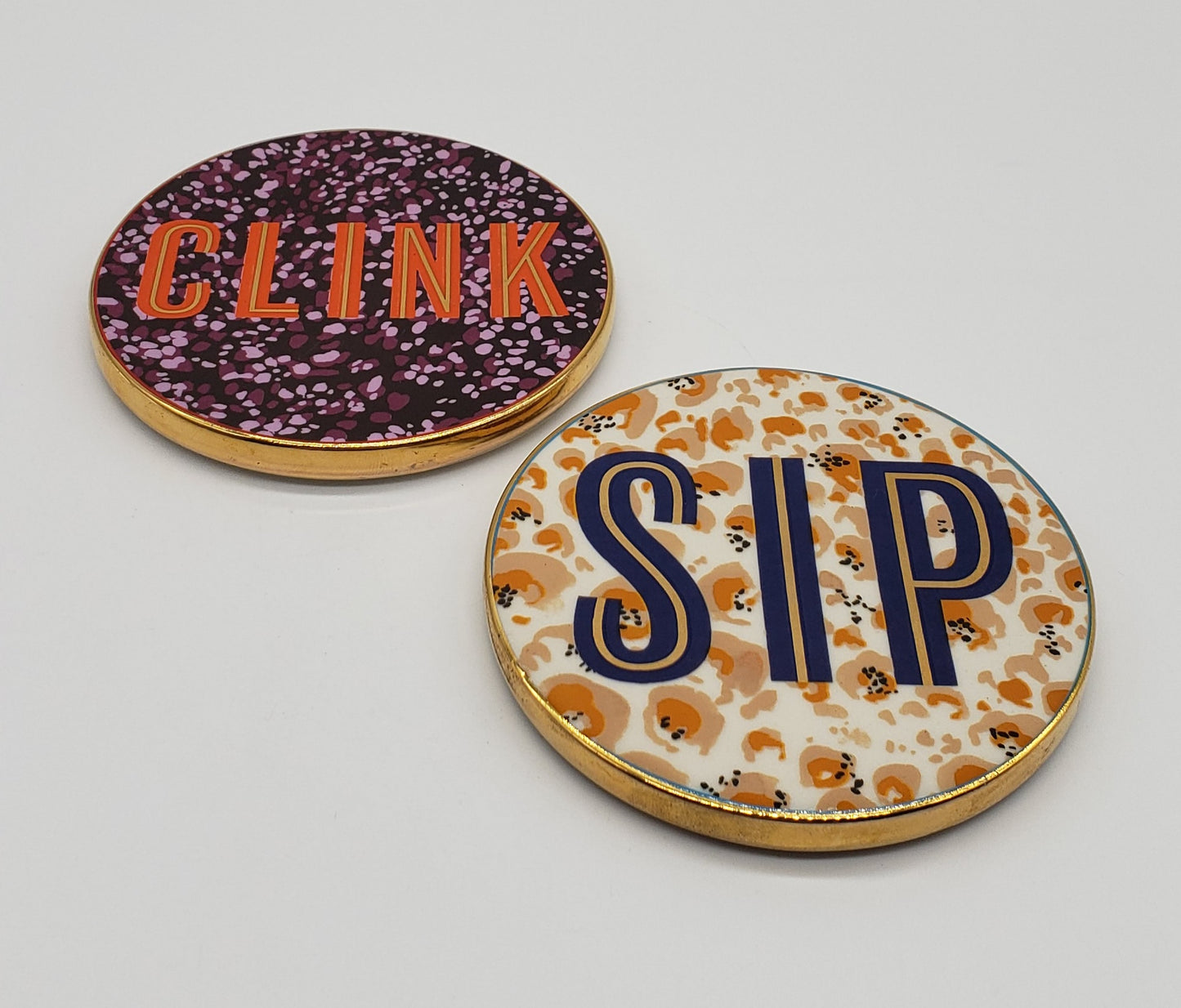 Anthropologie Ceramic Coaster Set