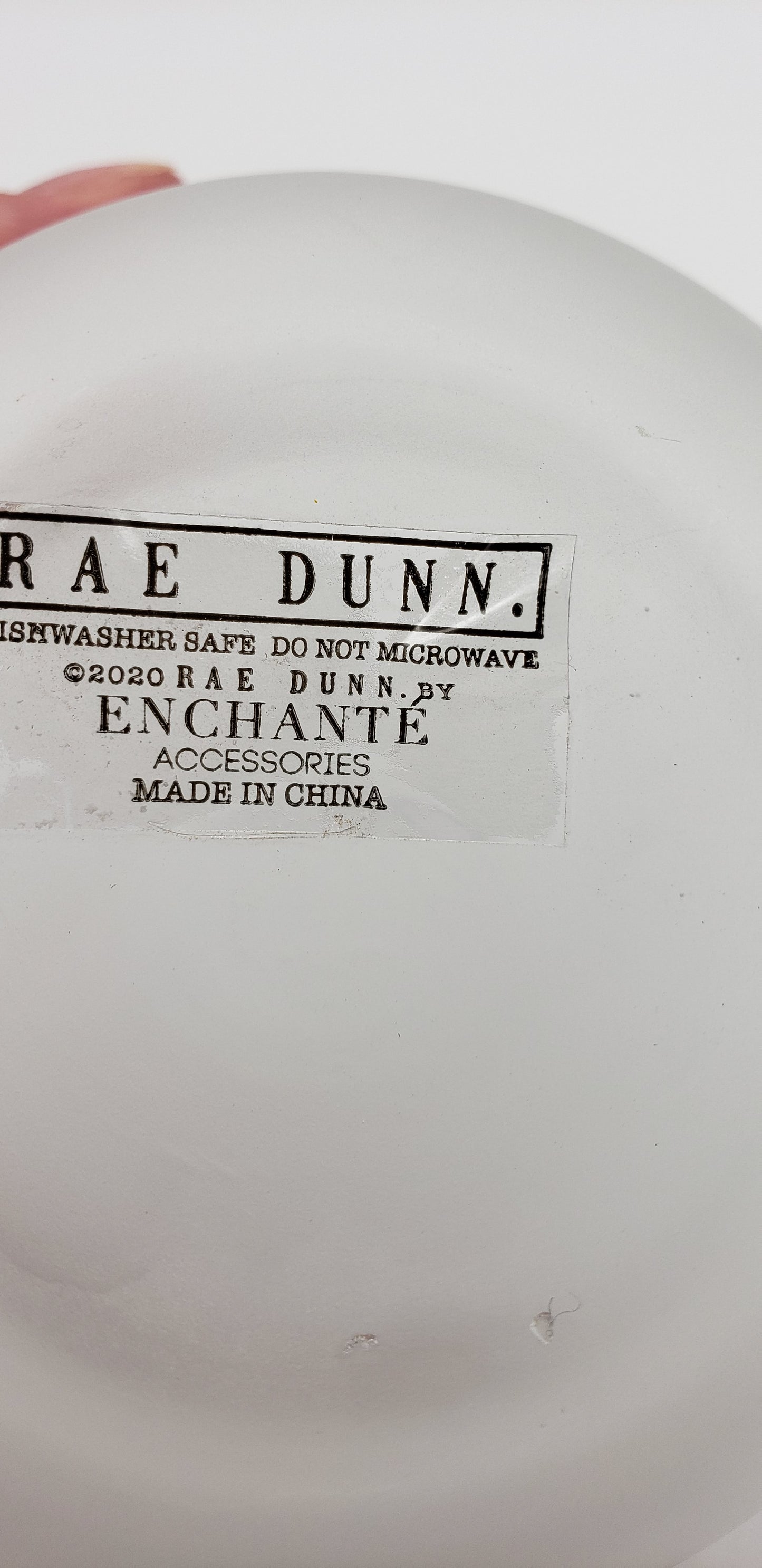 Rae Dunn by enchante "MINE" frosted stemless wine glass