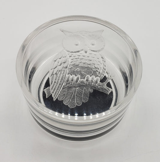 Vintage Owl Trinket Dish