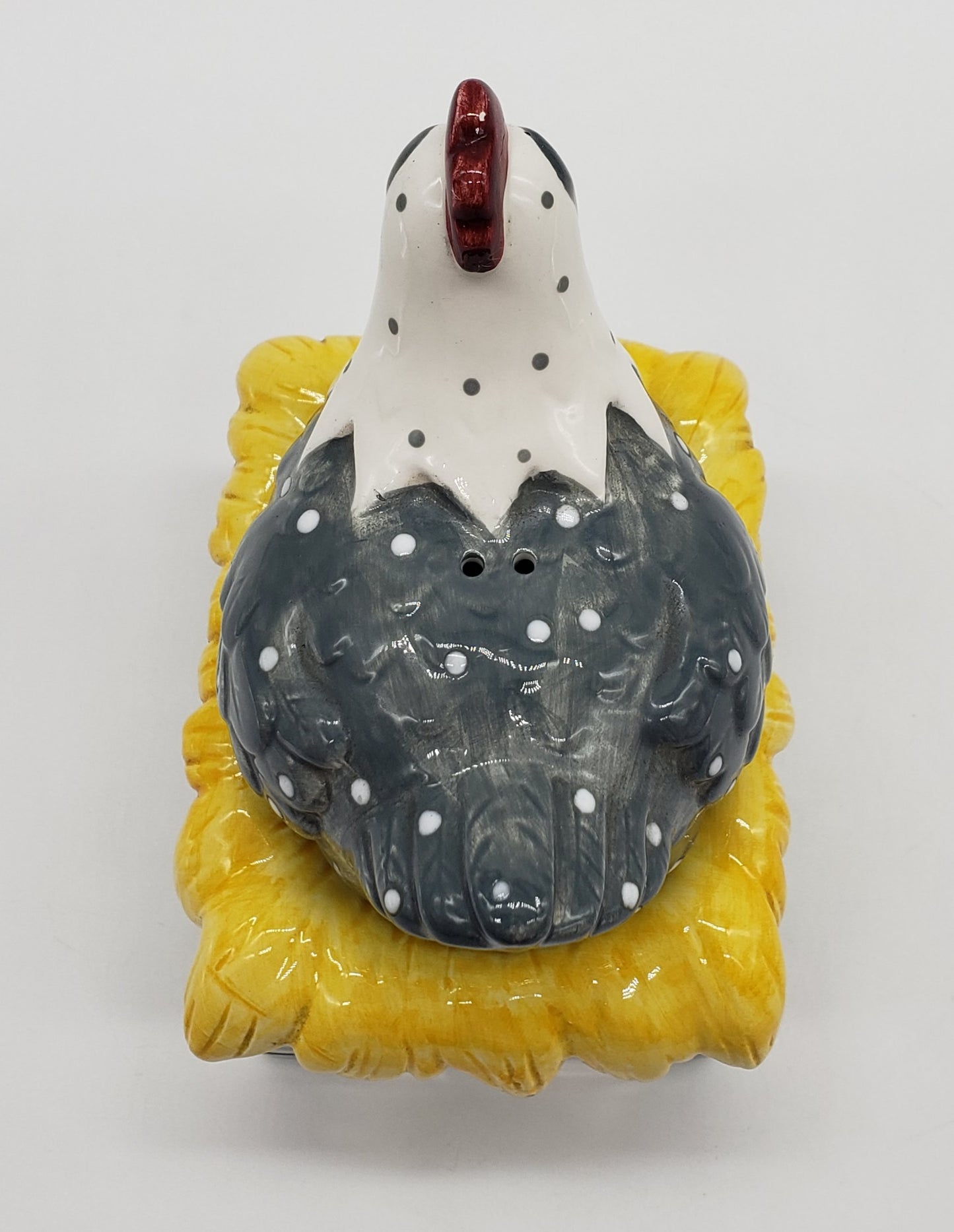 Cook's Club Ceramic Nesting Hen Chicken Salt & Pepper Shaker Set