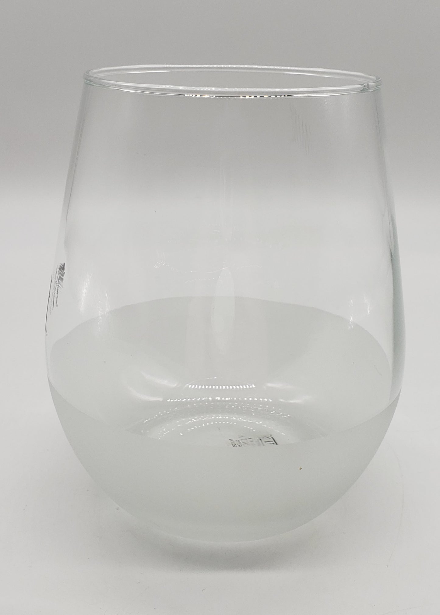 Rae Dunn by enchante "MINE" frosted stemless wine glass