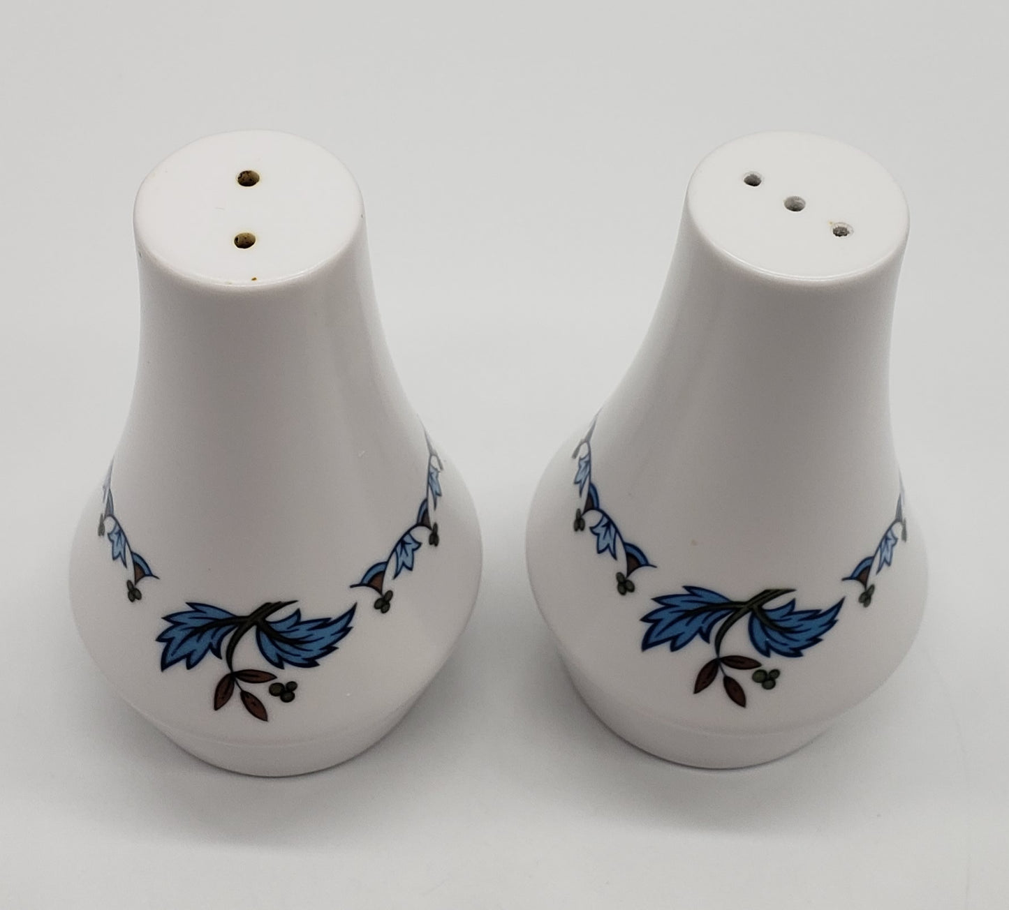 Blue Moon Noritake Progression China Salt and Pepper Shakers