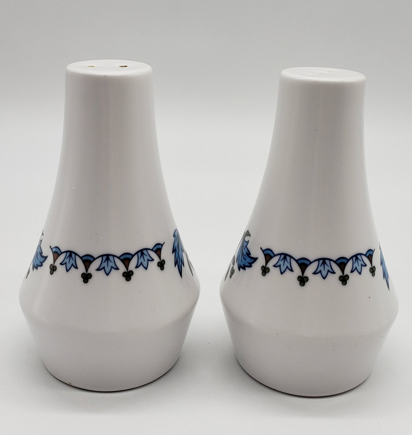 Blue Moon Noritake Progression China Salt and Pepper Shakers