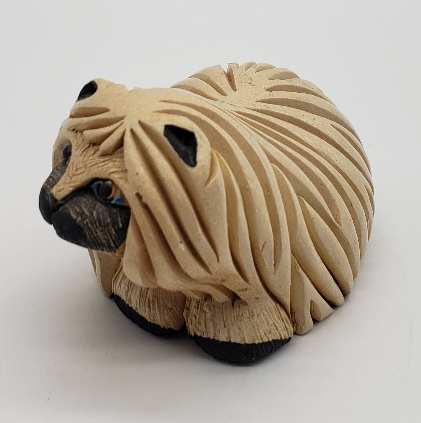 Artesania Rinconada Ceramic Maltese Shih Tzu Pekinese ~ Dog Figurine