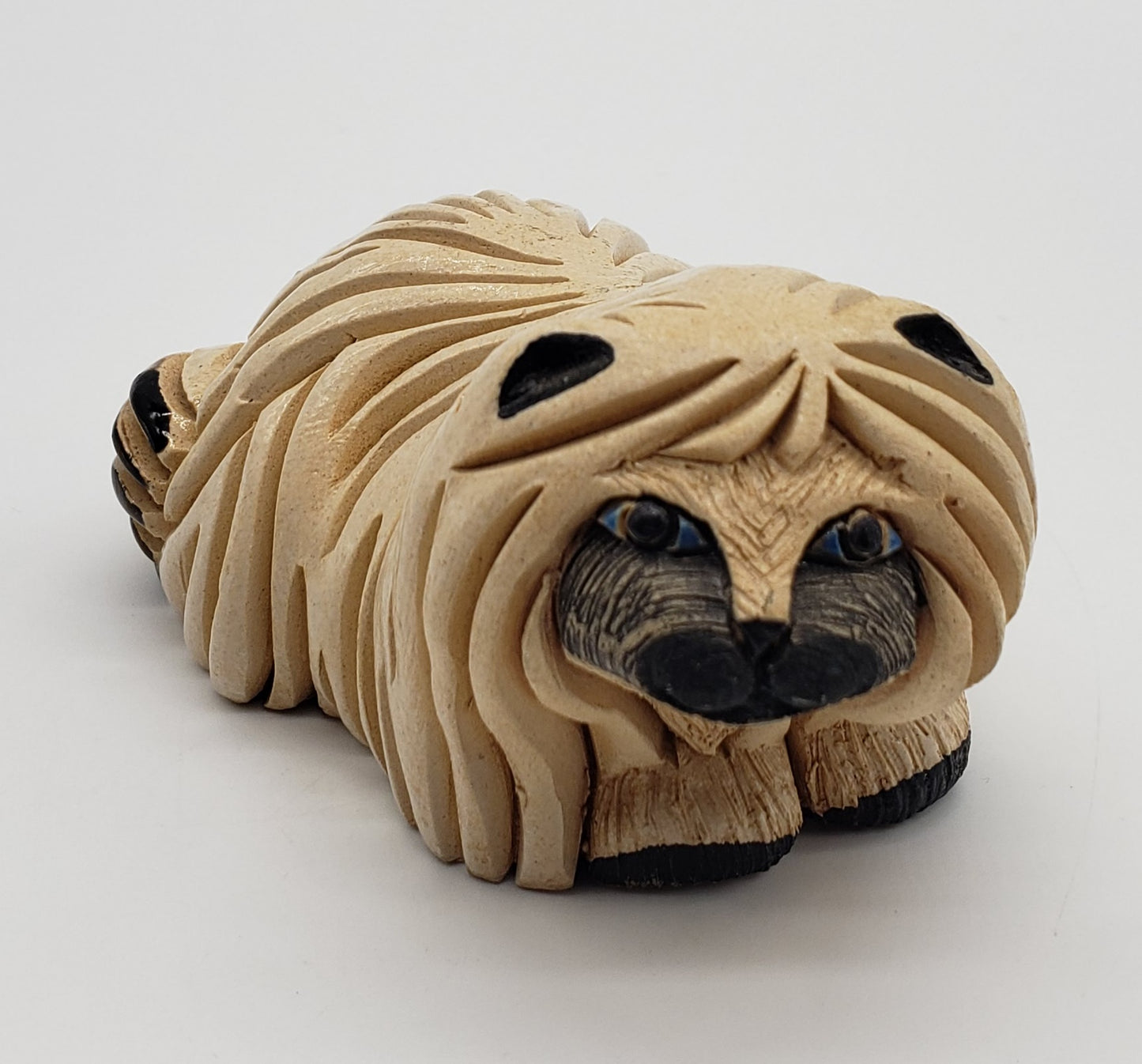 Artesania Rinconada Ceramic Maltese Shih Tzu Pekinese ~ Dog Figurine