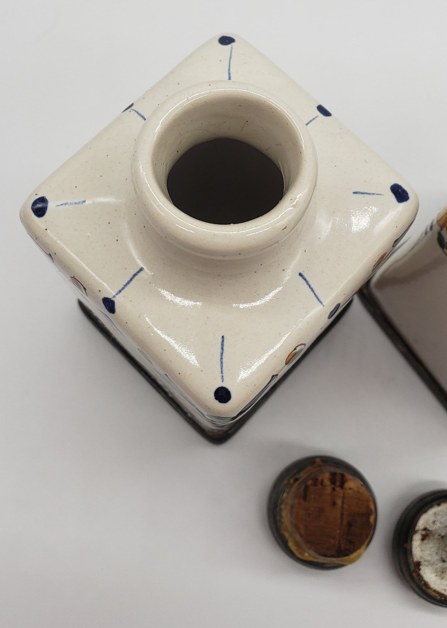 Apothecary Bottles with Cork and Rein Zinn Pewter base