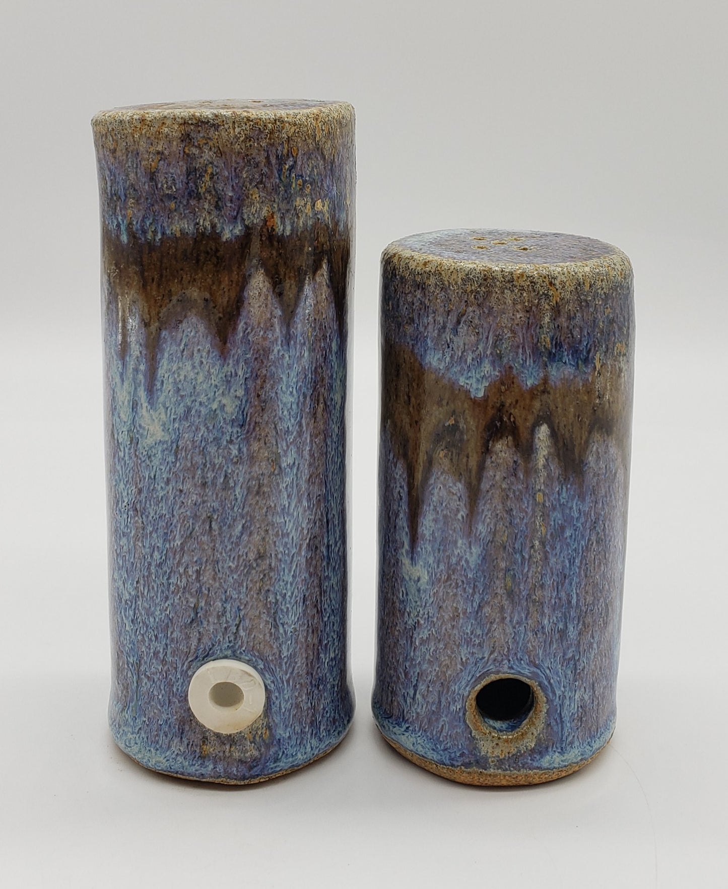 Stoneware pottery Salt and Pepper Shaker set