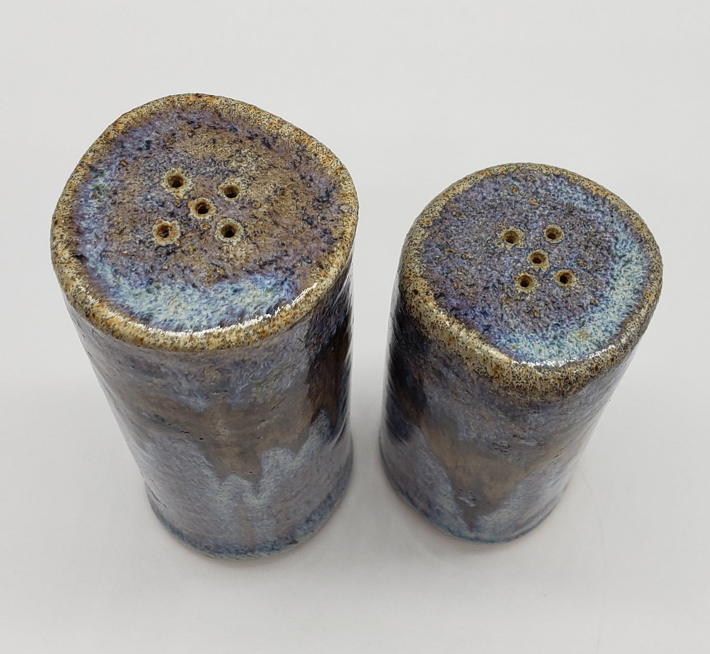 Stoneware pottery Salt and Pepper Shaker set