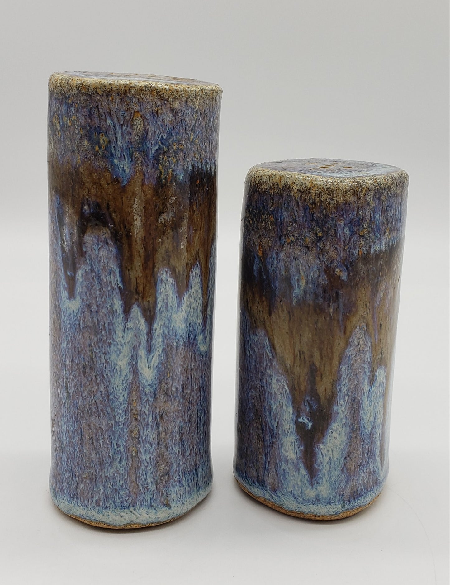 Stoneware pottery Salt and Pepper Shaker set