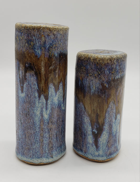 Stoneware pottery Salt and Pepper Shaker set