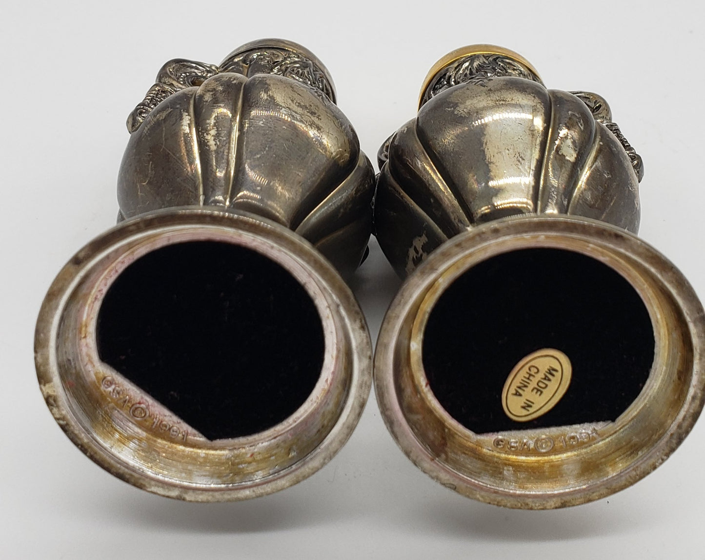 Godinger Silver plated Salt & Pepper Shakers