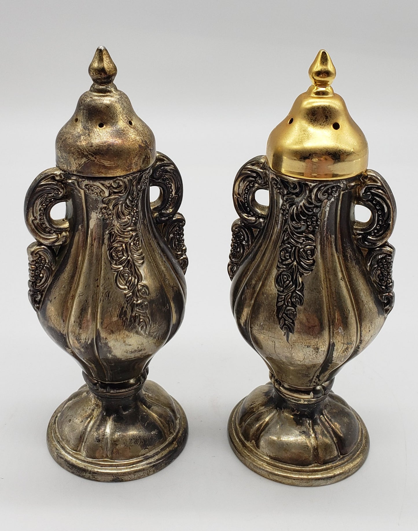 Godinger Silver plated Salt & Pepper Shakers