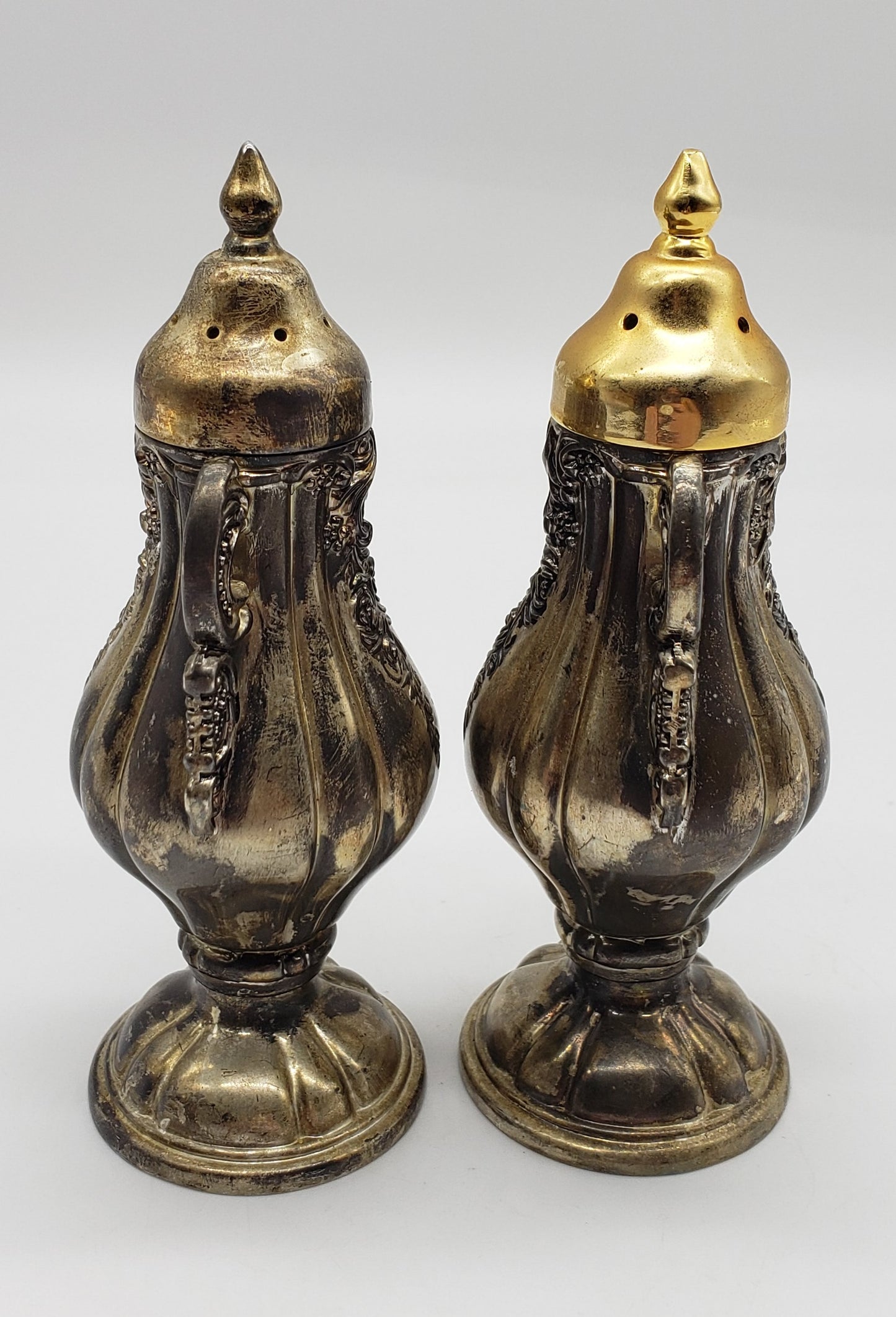 Godinger Silver plated Salt & Pepper Shakers
