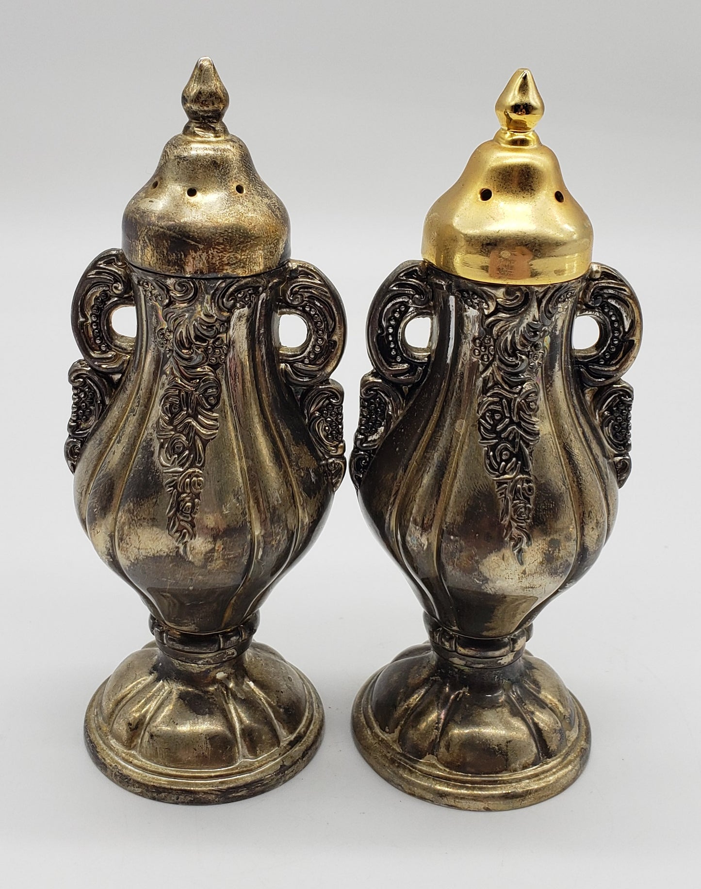 Godinger Silver plated Salt & Pepper Shakers