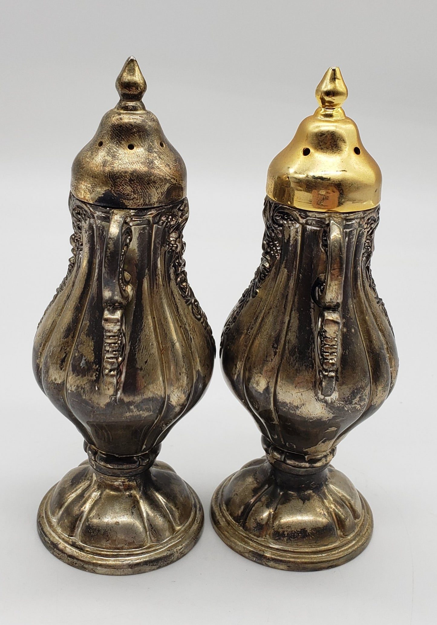 Godinger Silver plated Salt & Pepper Shakers