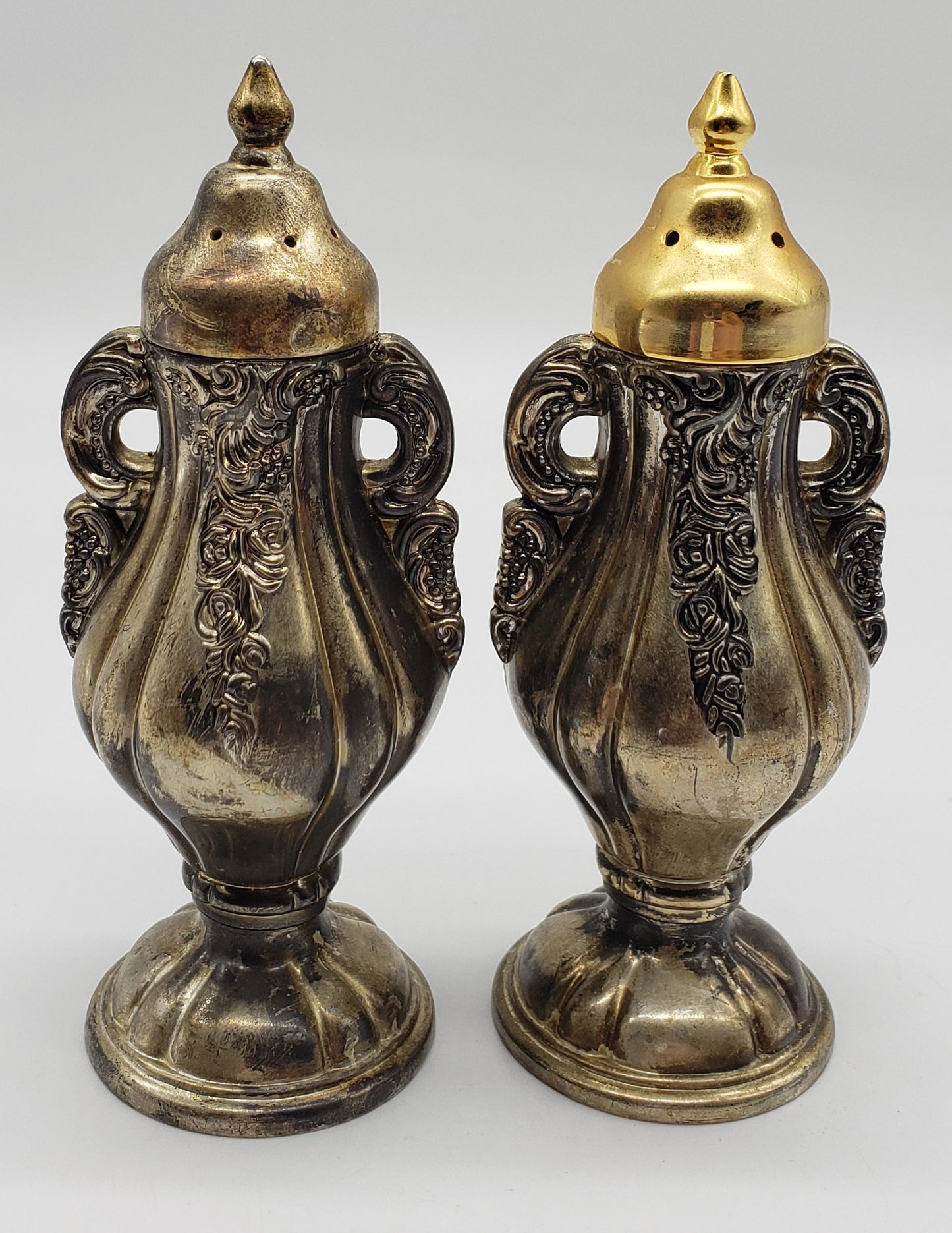 Godinger Silver plated Salt & Pepper Shakers