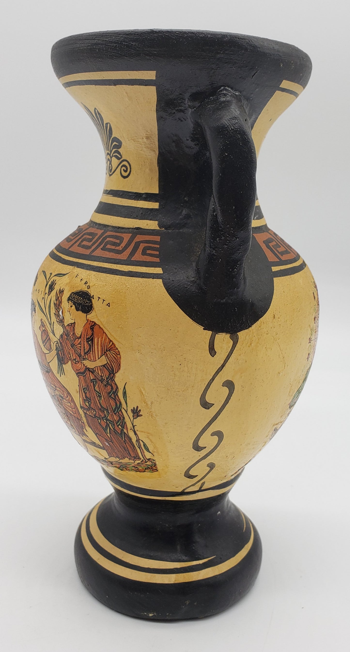Vintage Ancient Greek Pottery Vase Replica