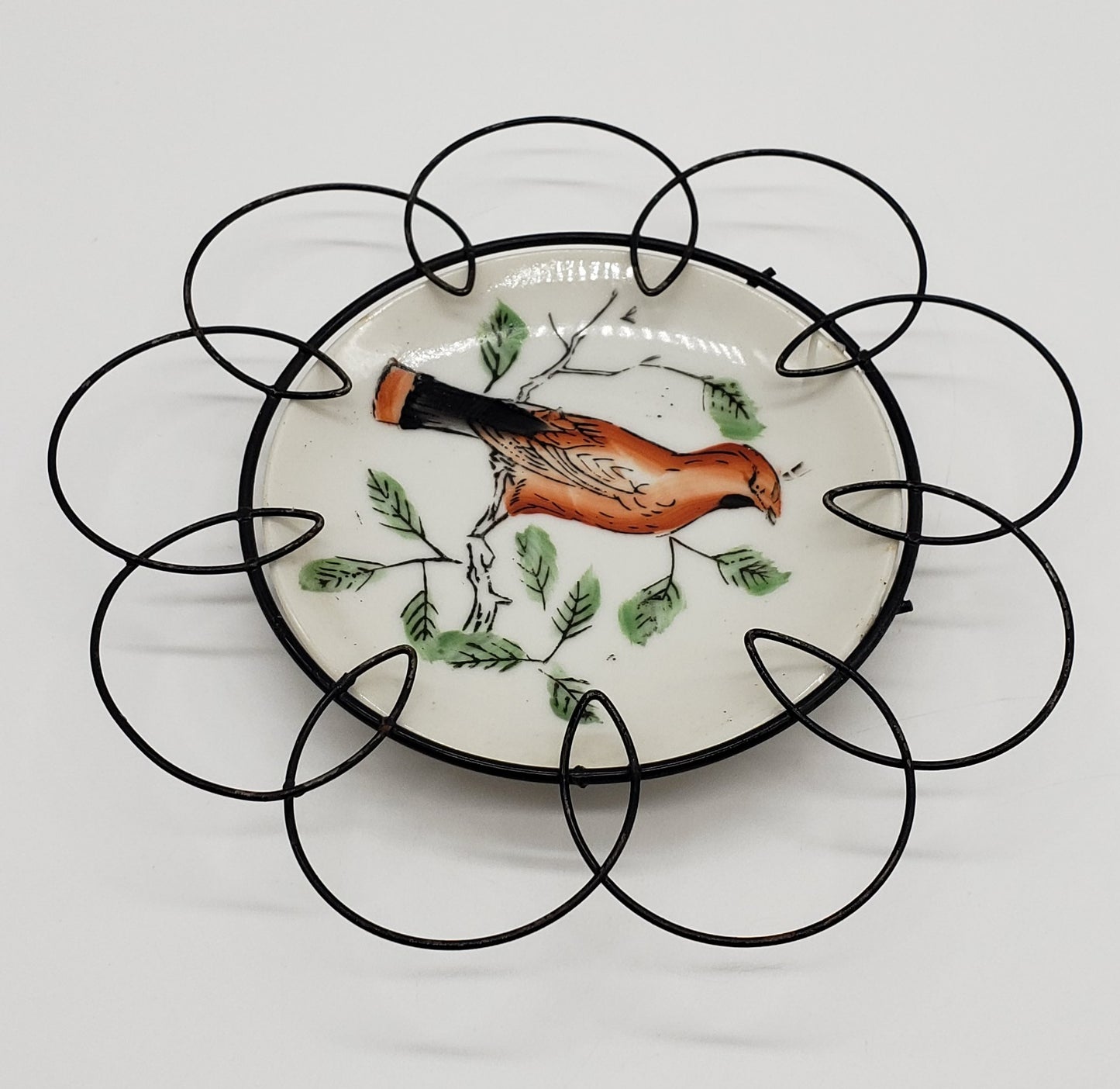 Hand Painted Porcelain Plate, Decorative Wall Hanging