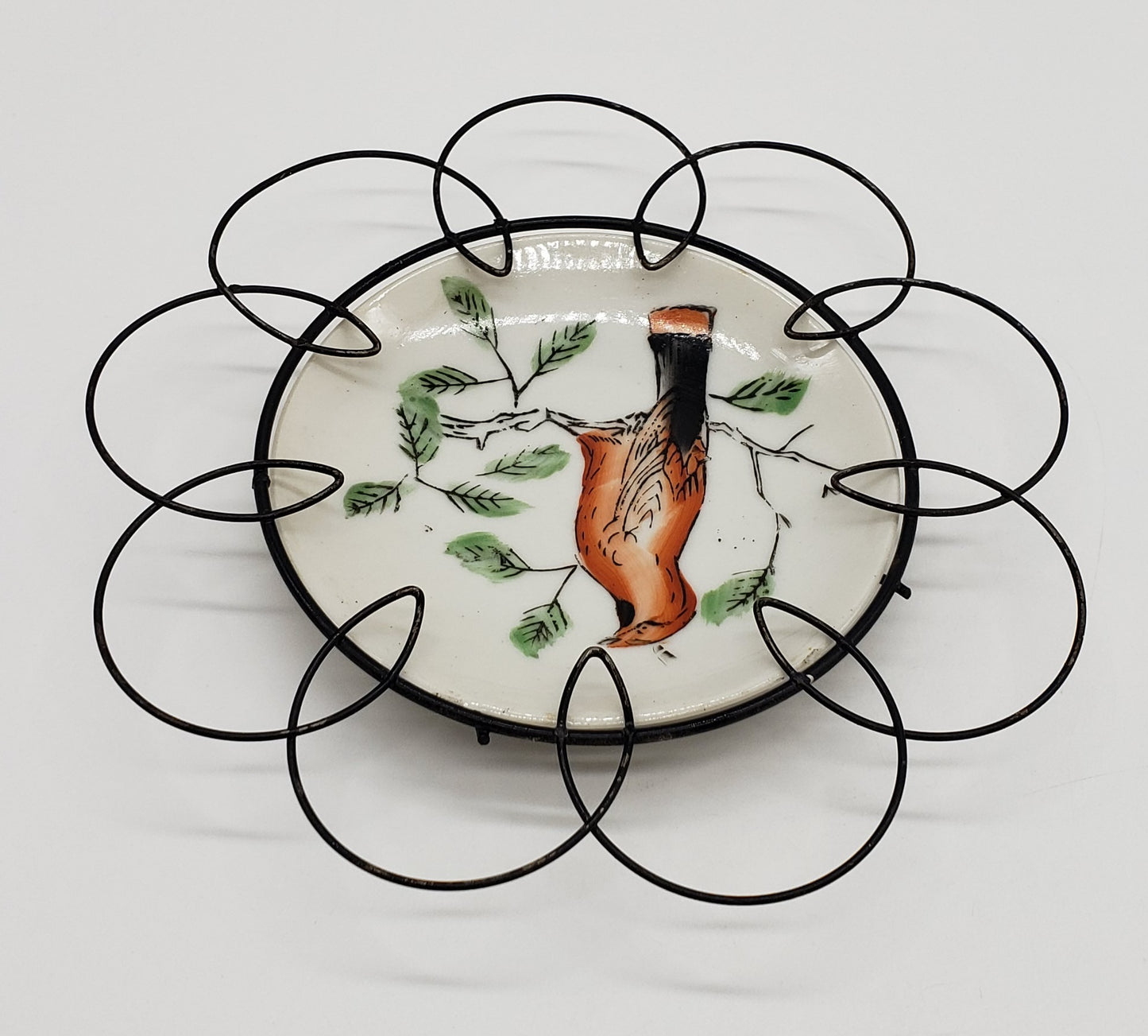 Hand Painted Porcelain Plate, Decorative Wall Hanging