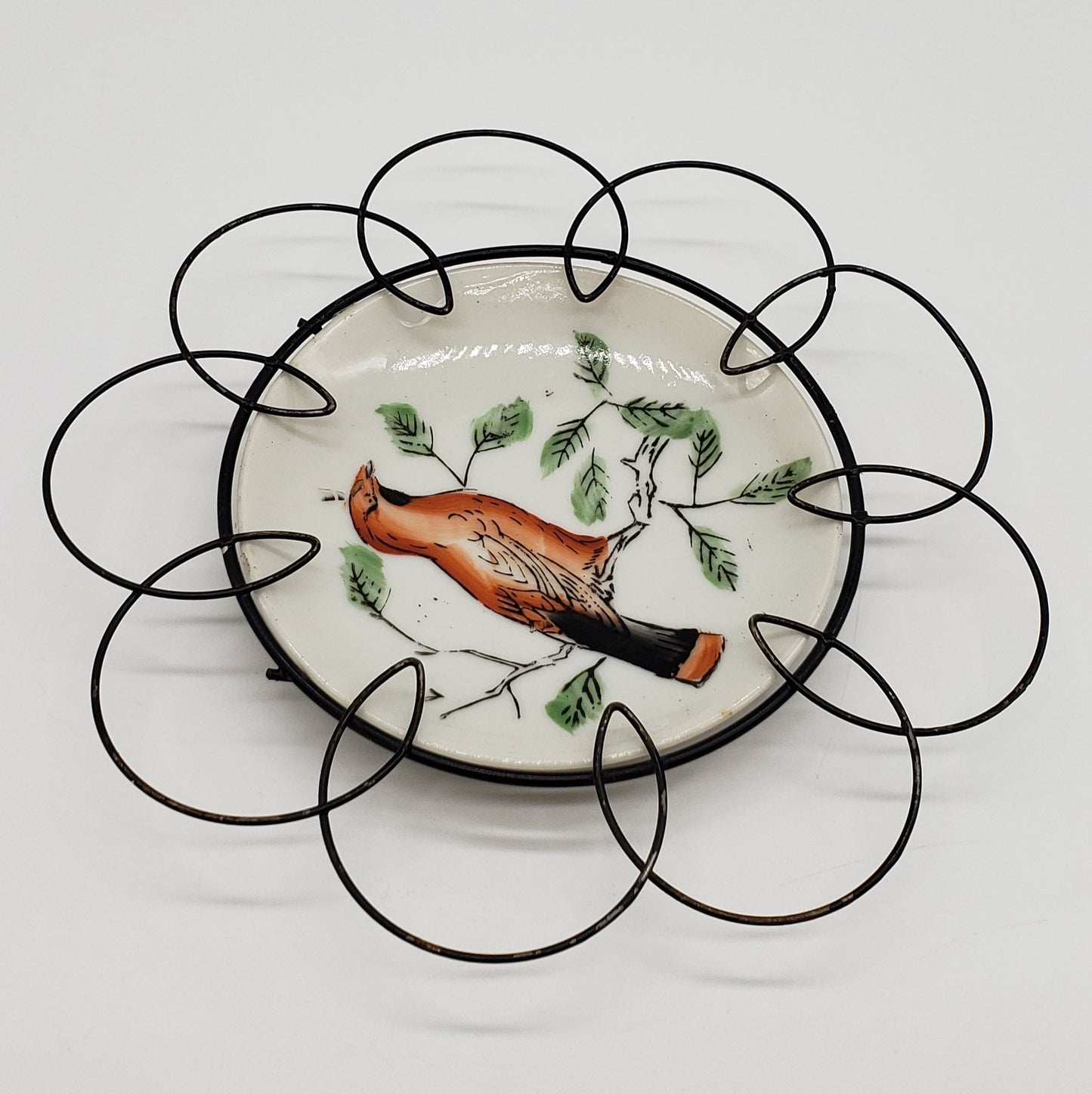 Hand Painted Porcelain Plate, Decorative Wall Hanging