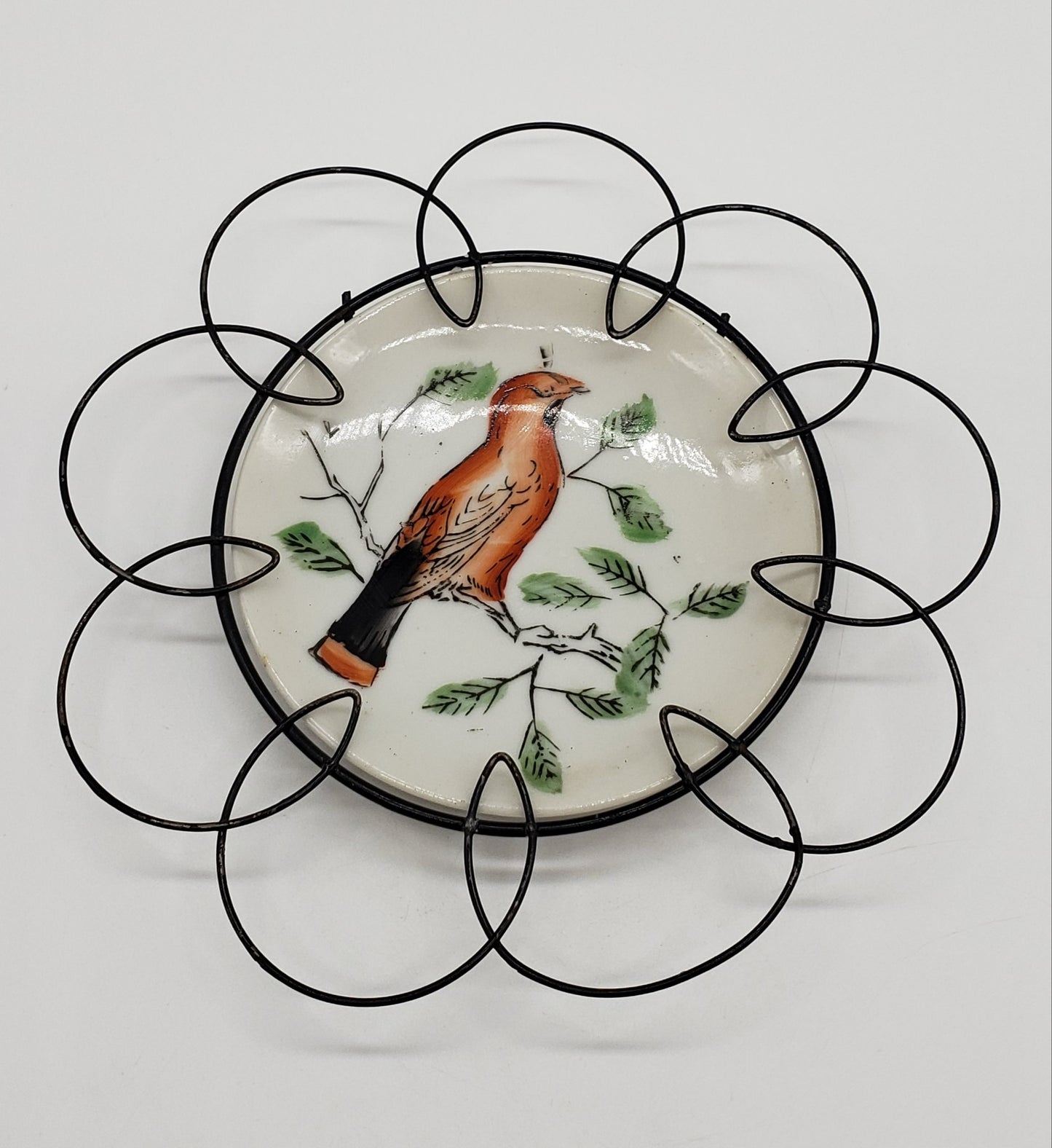 Hand Painted Porcelain Plate, Decorative Wall Hanging