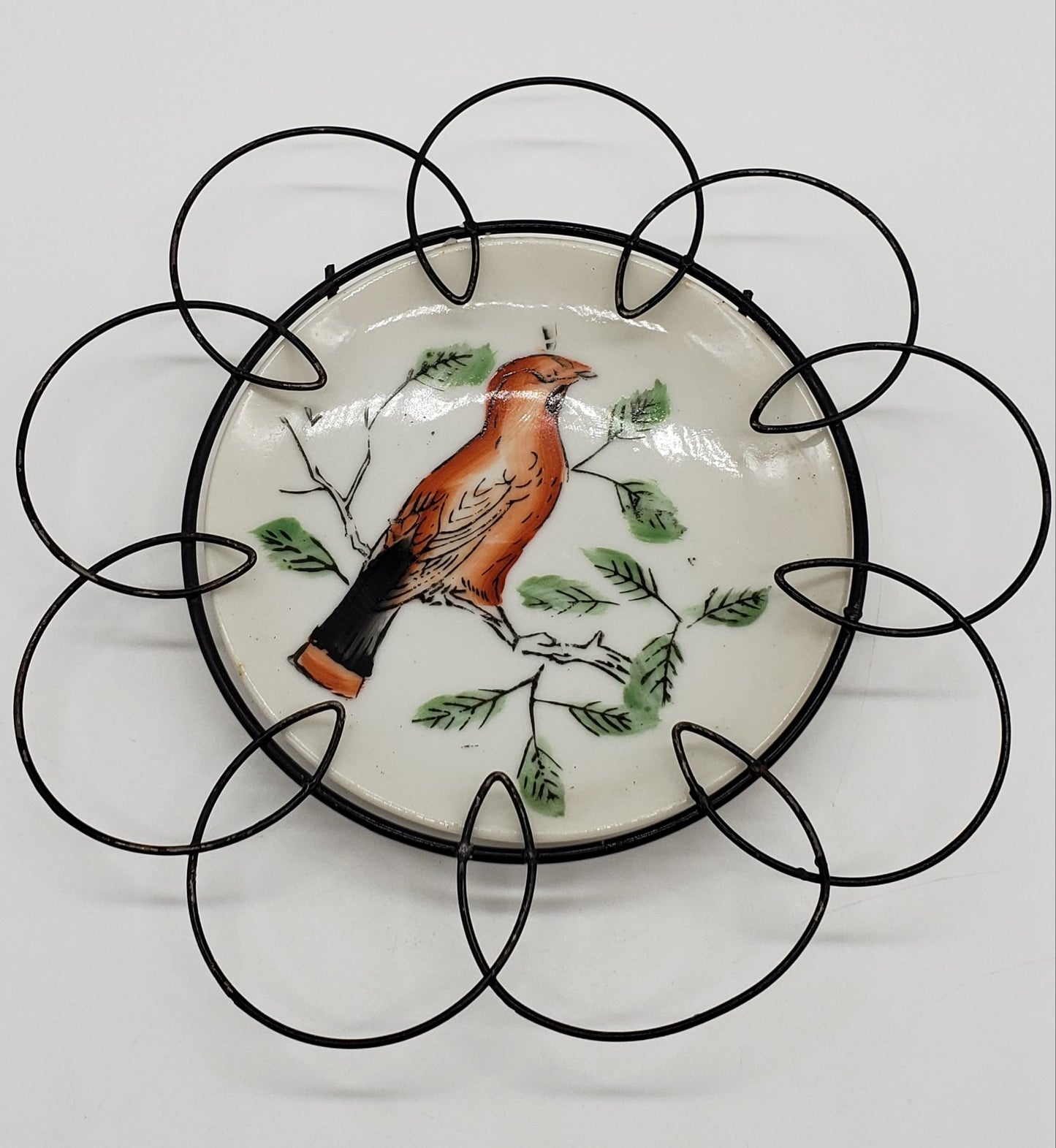 Hand Painted Porcelain Plate, Decorative Wall Hanging