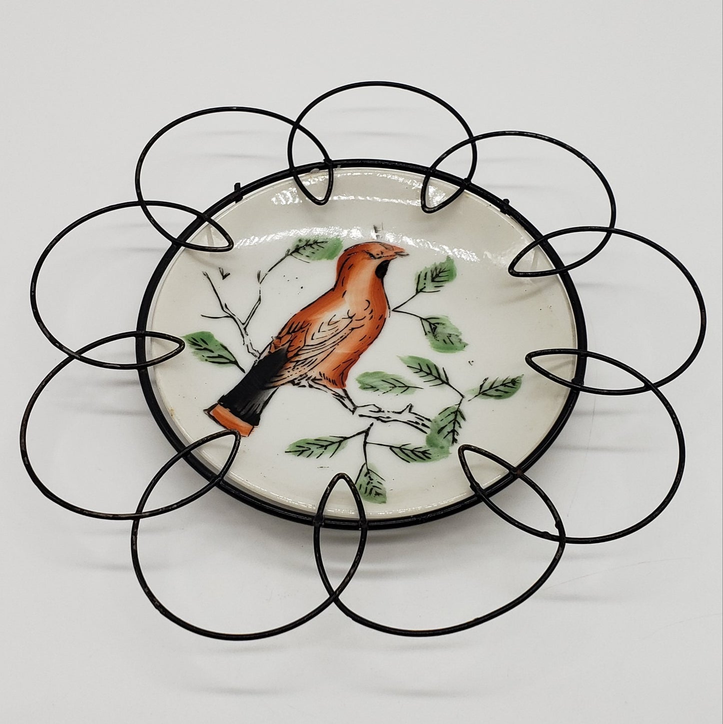 Hand Painted Porcelain Plate, Decorative Wall Hanging