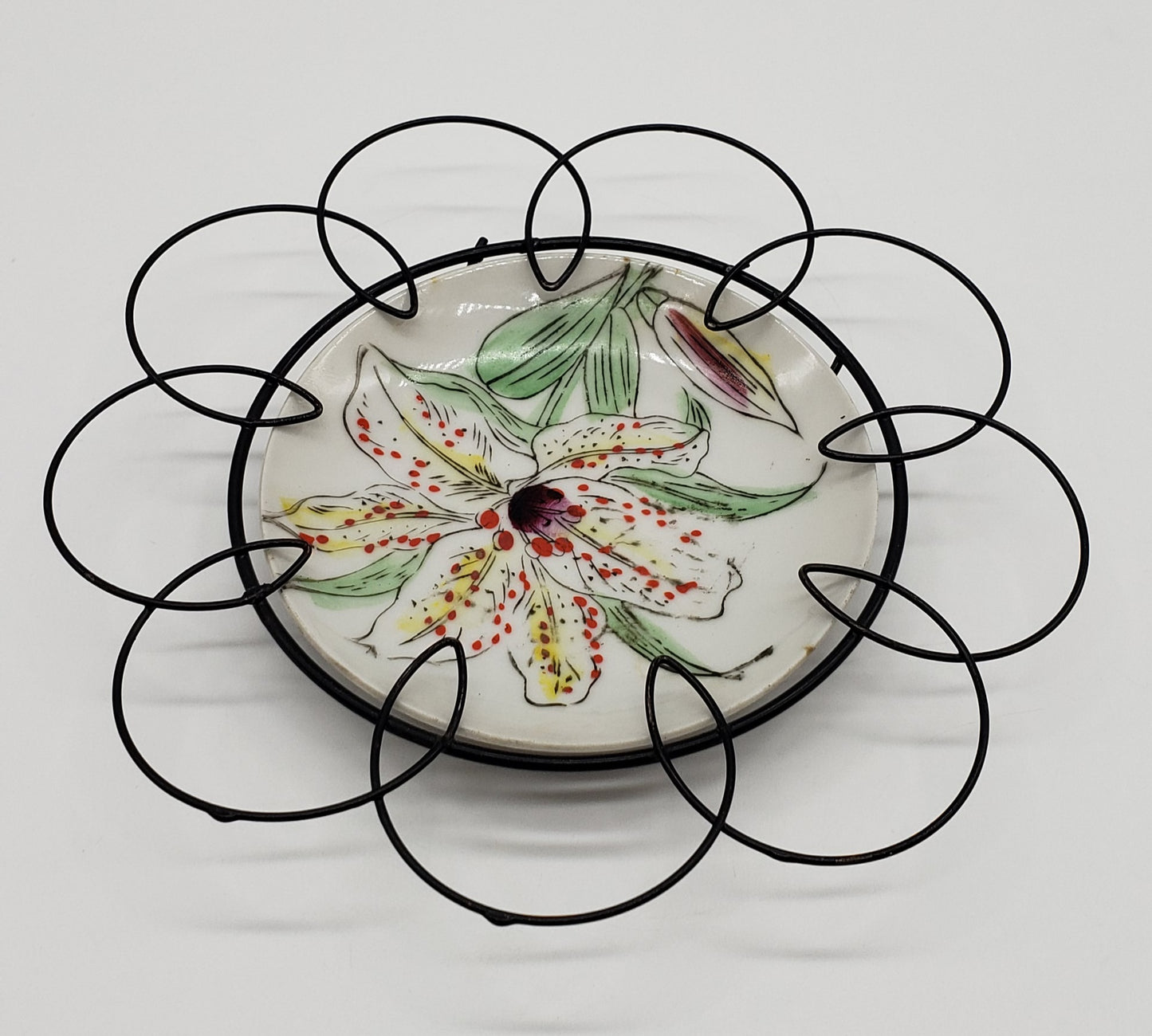 Hand Painted Porcelain Plate, Decorative Wall Hanging