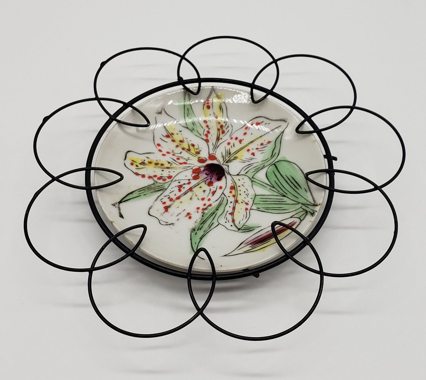 Hand Painted Porcelain Plate, Decorative Wall Hanging