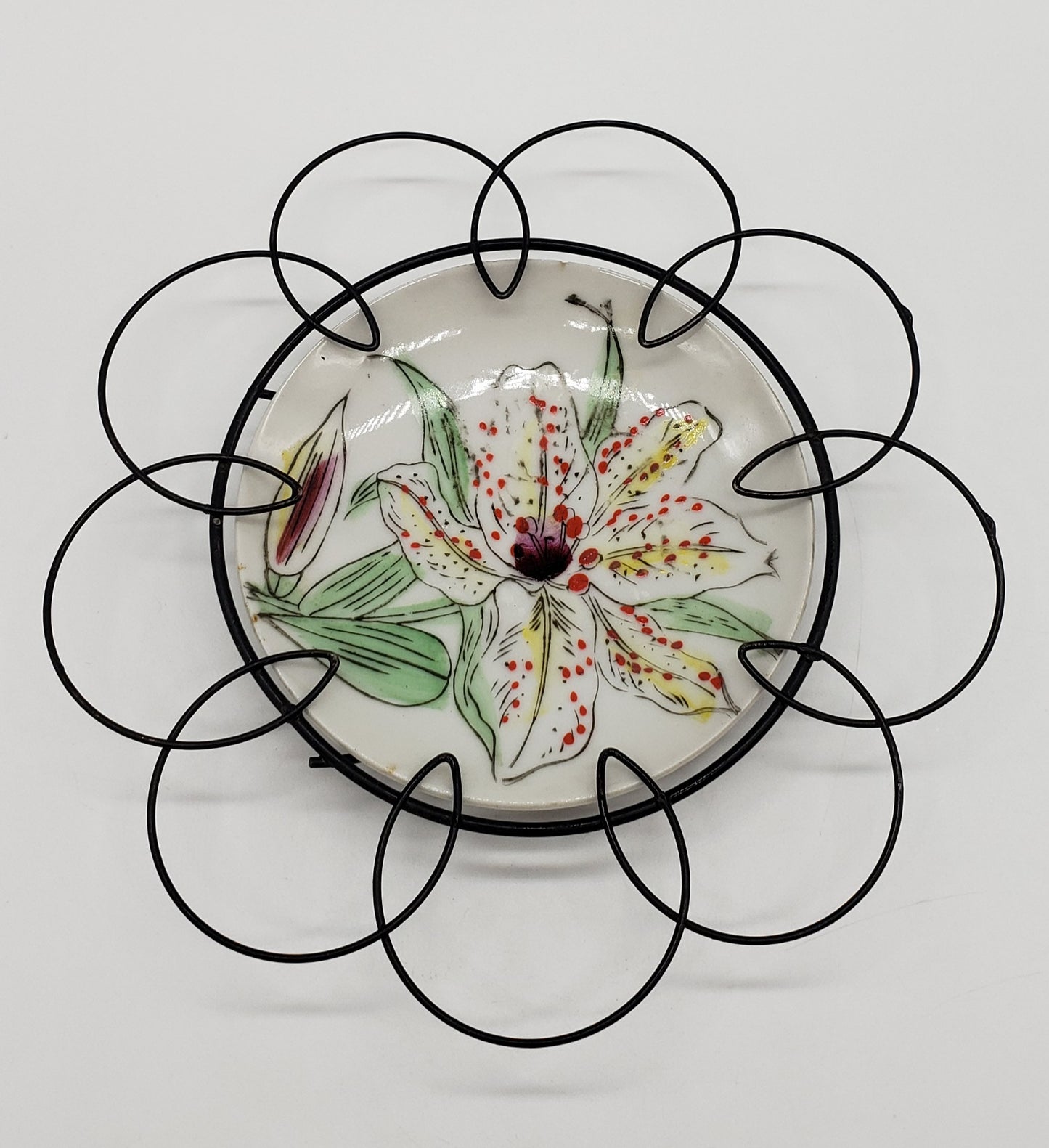 Hand Painted Porcelain Plate, Decorative Wall Hanging