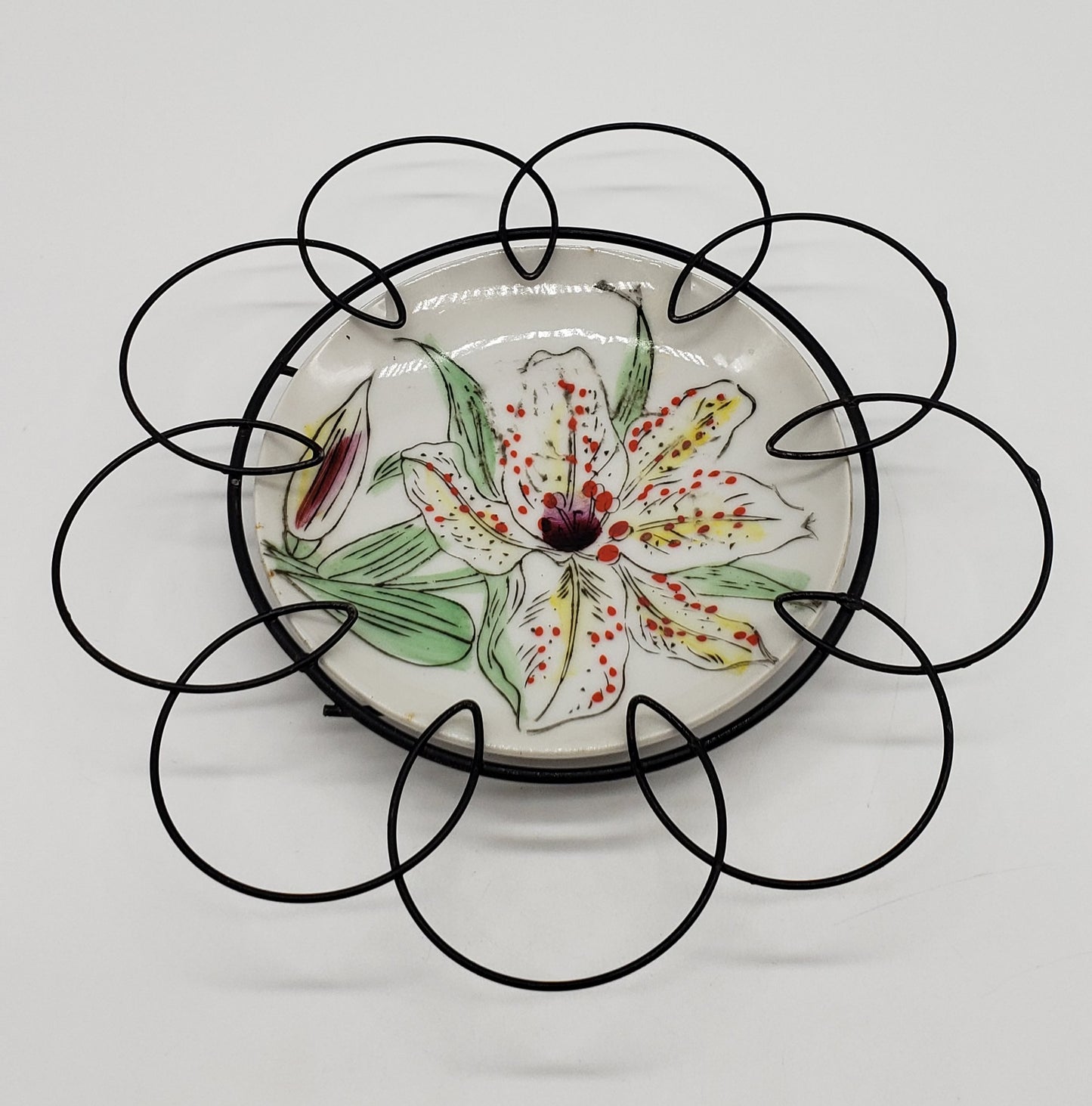 Hand Painted Porcelain Plate, Decorative Wall Hanging