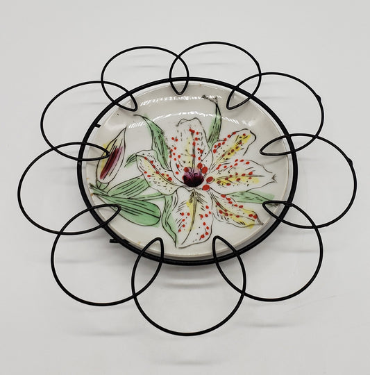 Hand Painted Porcelain Plate, Decorative Wall Hanging