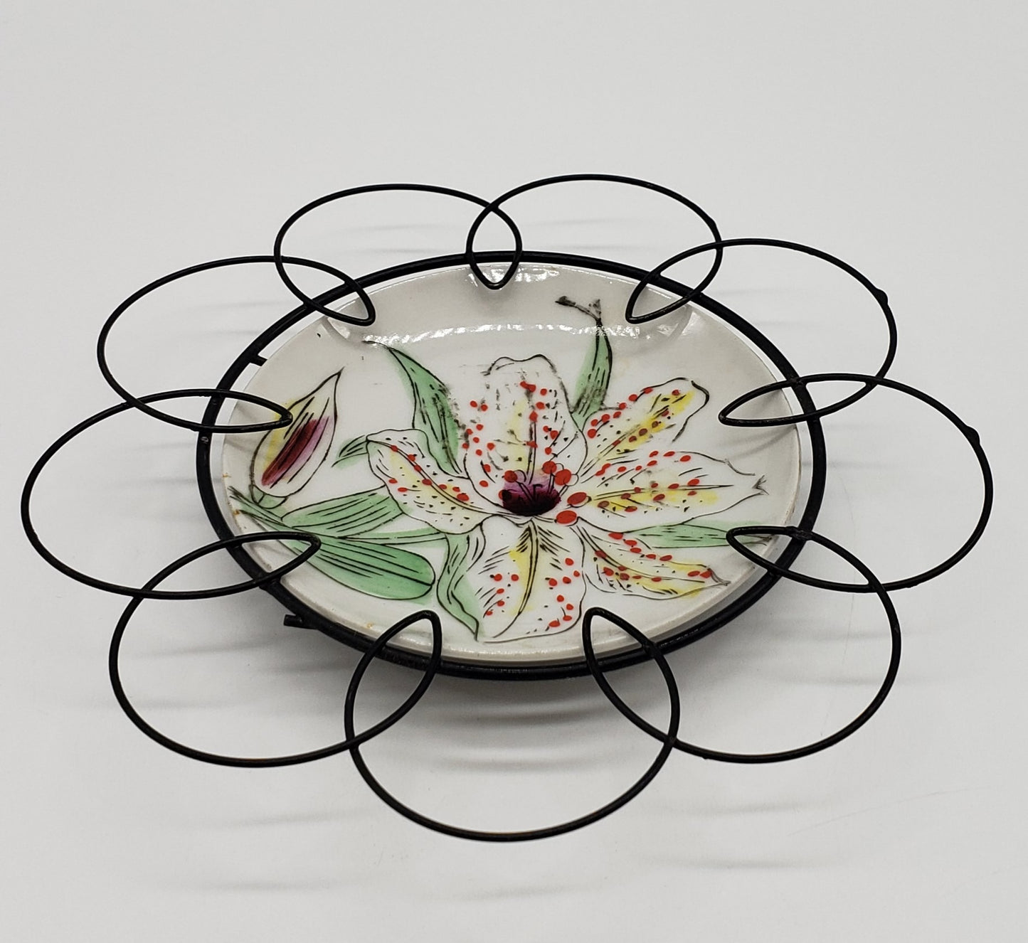 Hand Painted Porcelain Plate, Decorative Wall Hanging