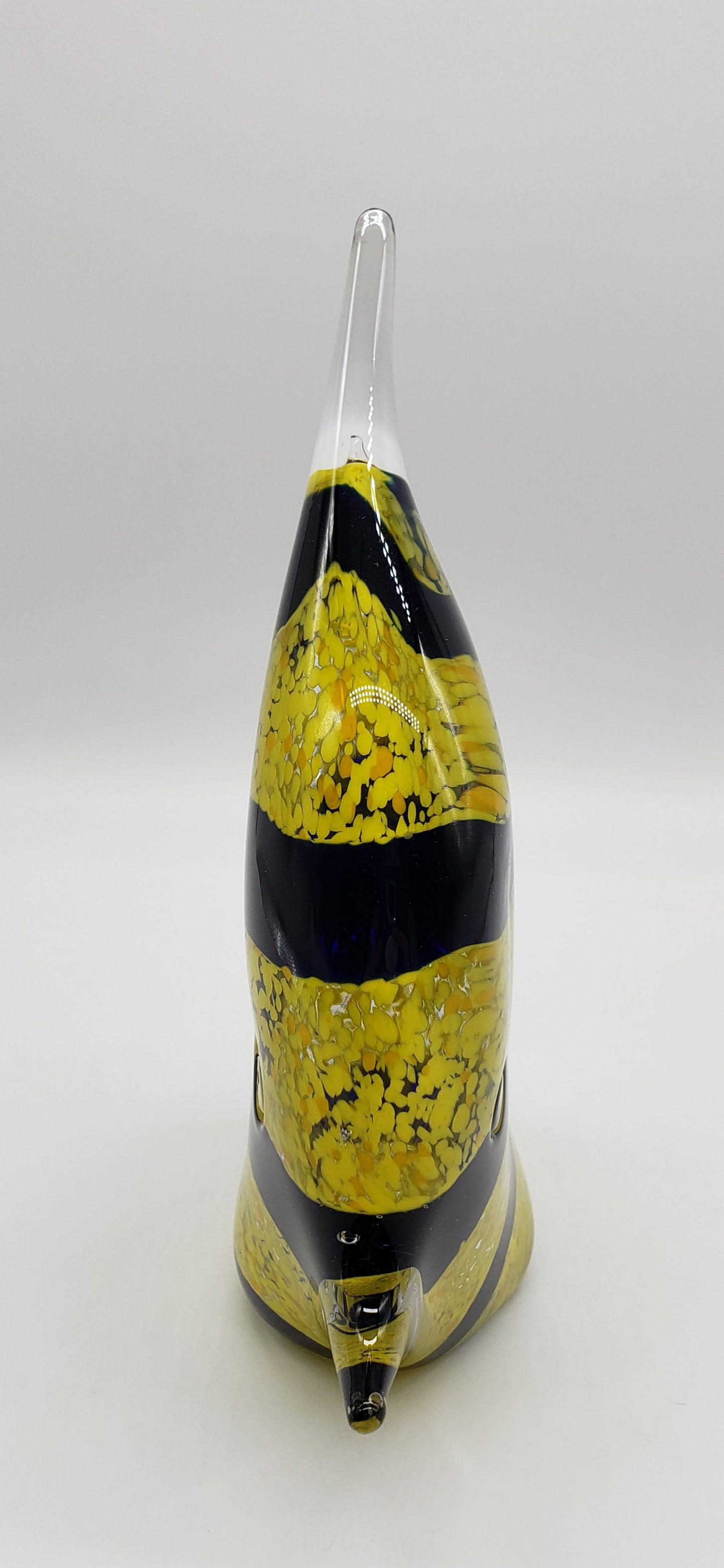 Art Glass Paper Weight Angel Fish Blown Glass Figurine