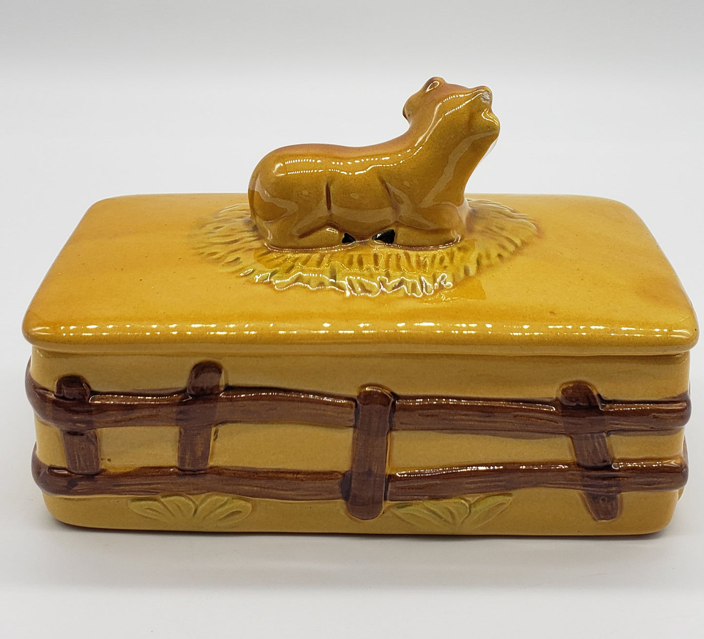 Jersey Cow Ceramic Butter Dish