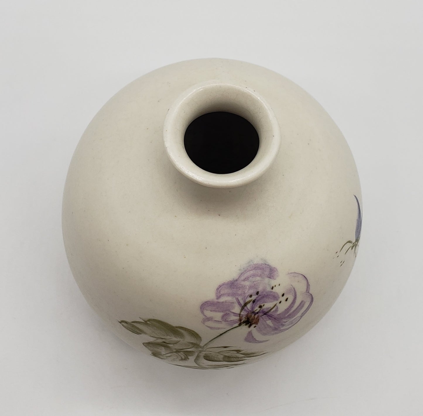 Studio Pottery Vase Hand Painted