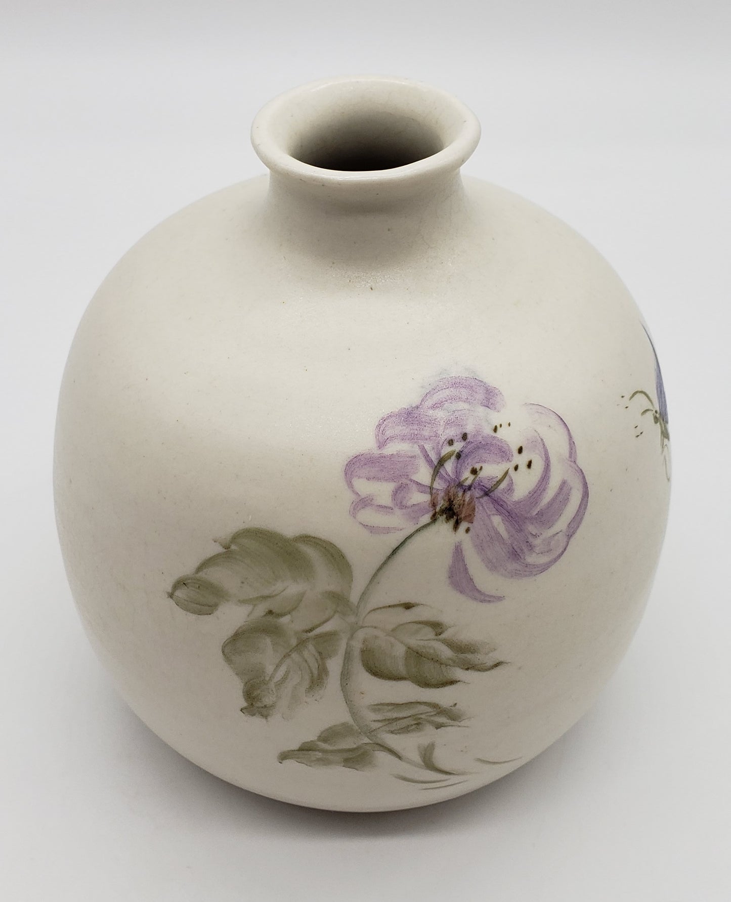Studio Pottery Vase Hand Painted