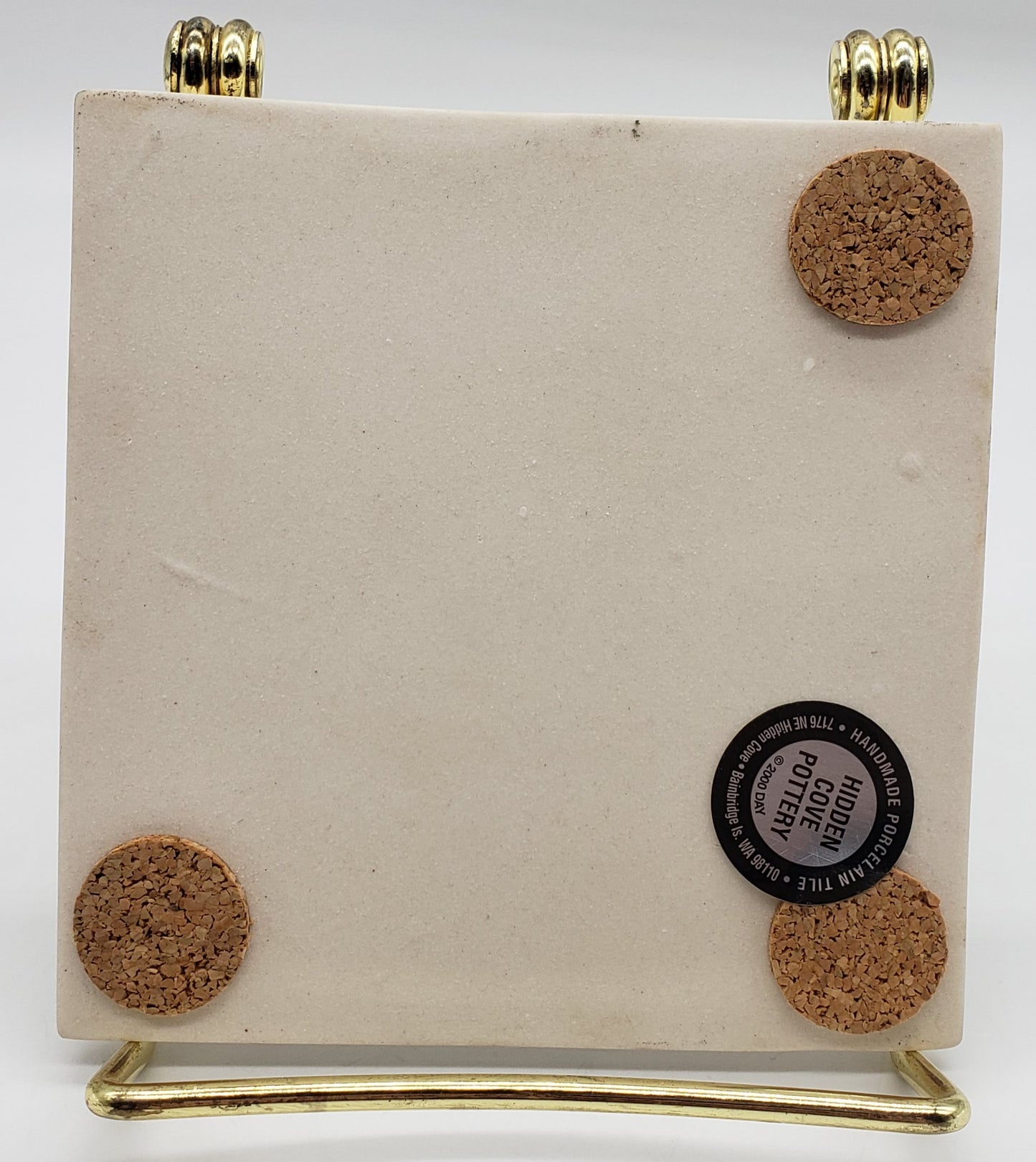 Hidden Cove Pottery Bay Hay & Feed Handmade Coaster