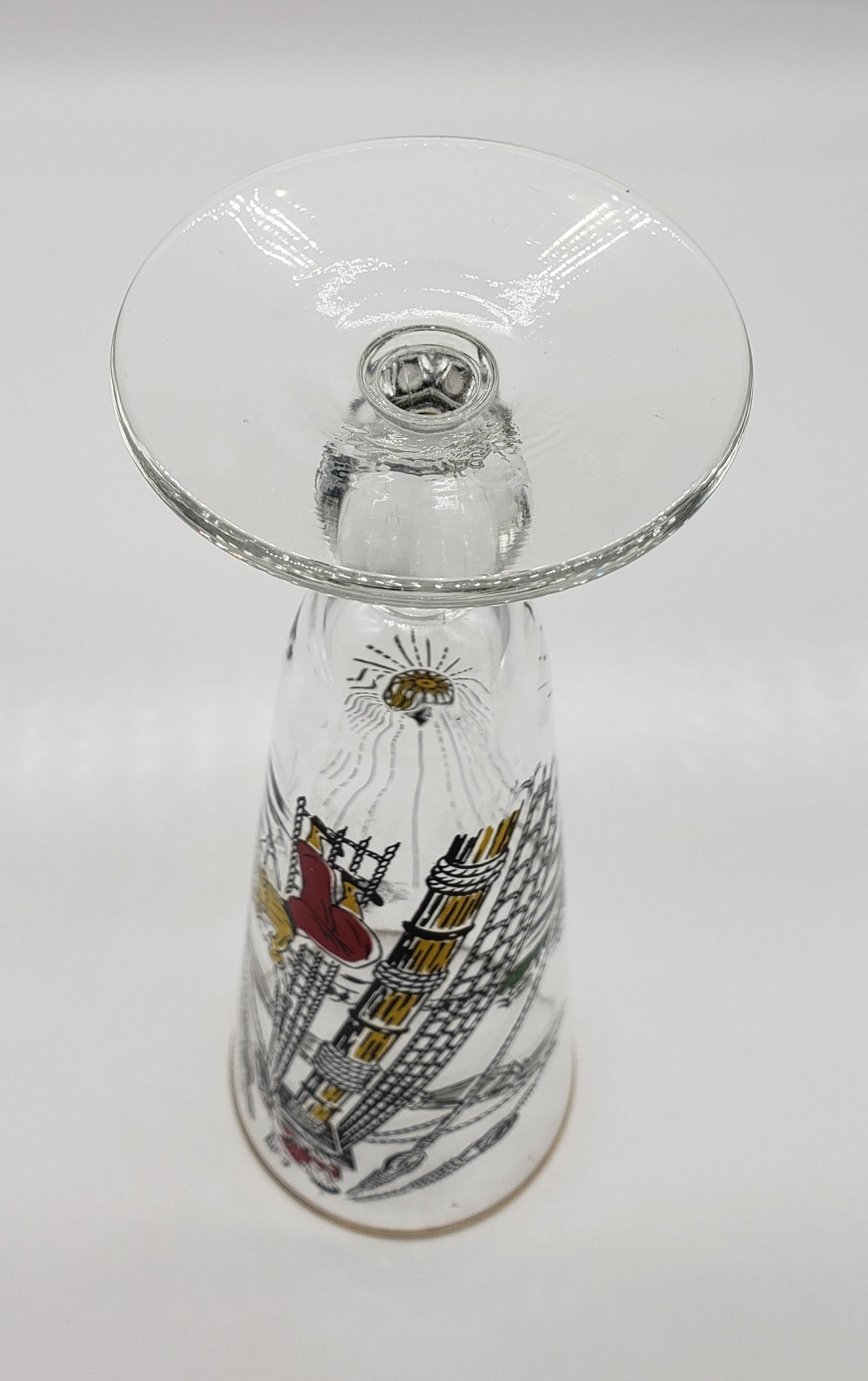 Treasure Island Pirate Ship Pilsner Beer Glass