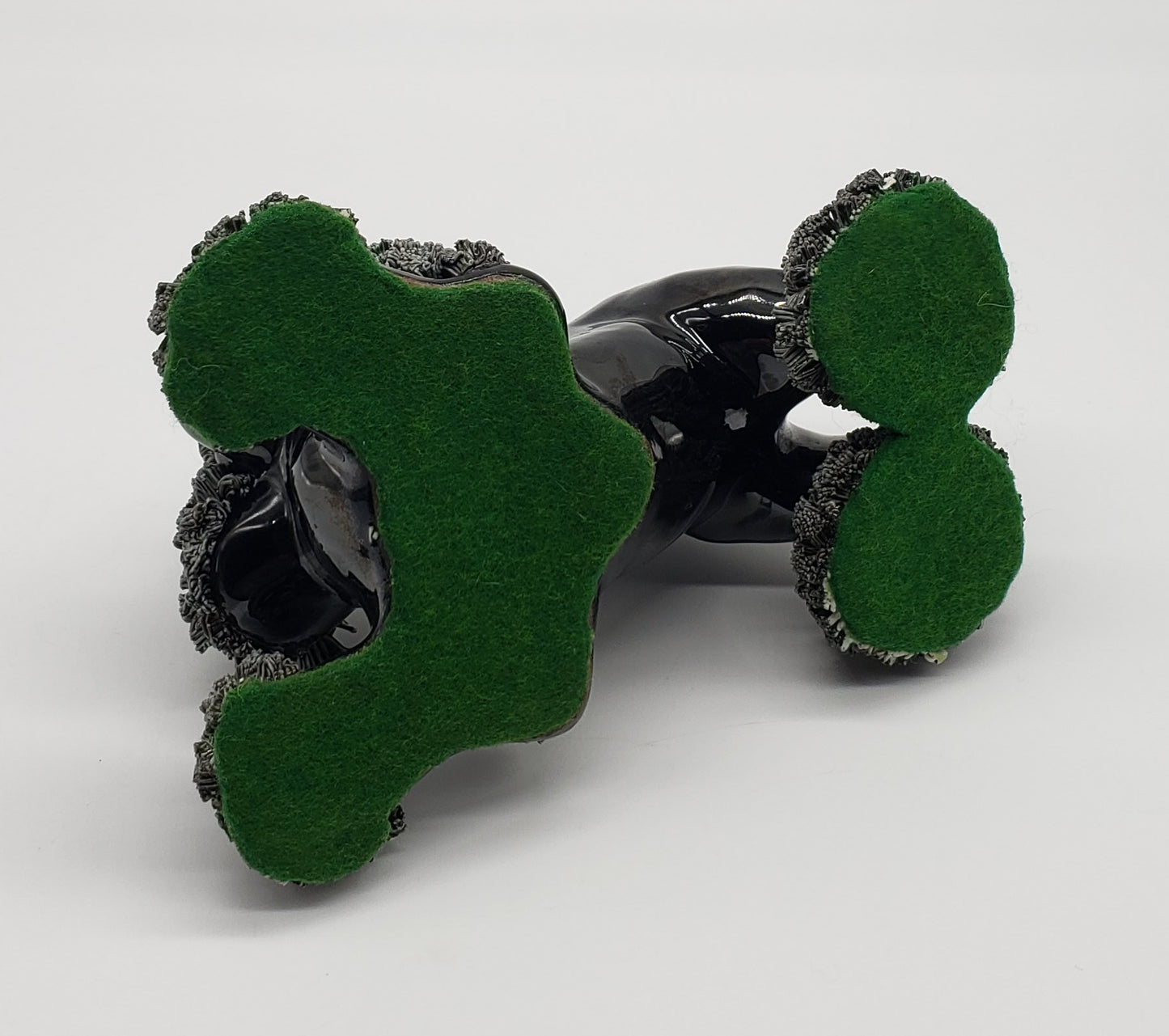 Arnart Porcelain Black Spaghetti Poodle Dog Figurine