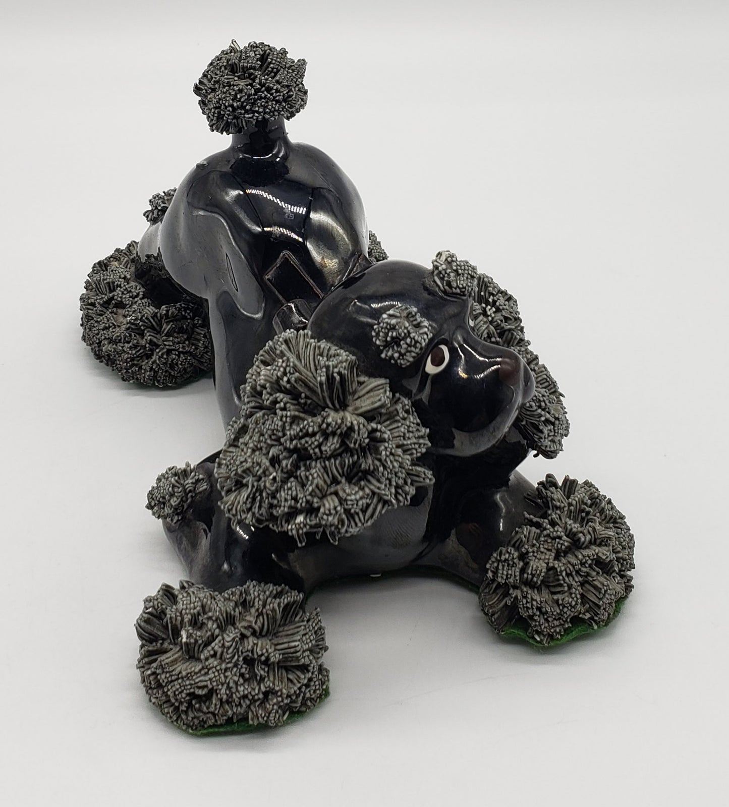 Arnart Porcelain Black Spaghetti Poodle Dog Figurine