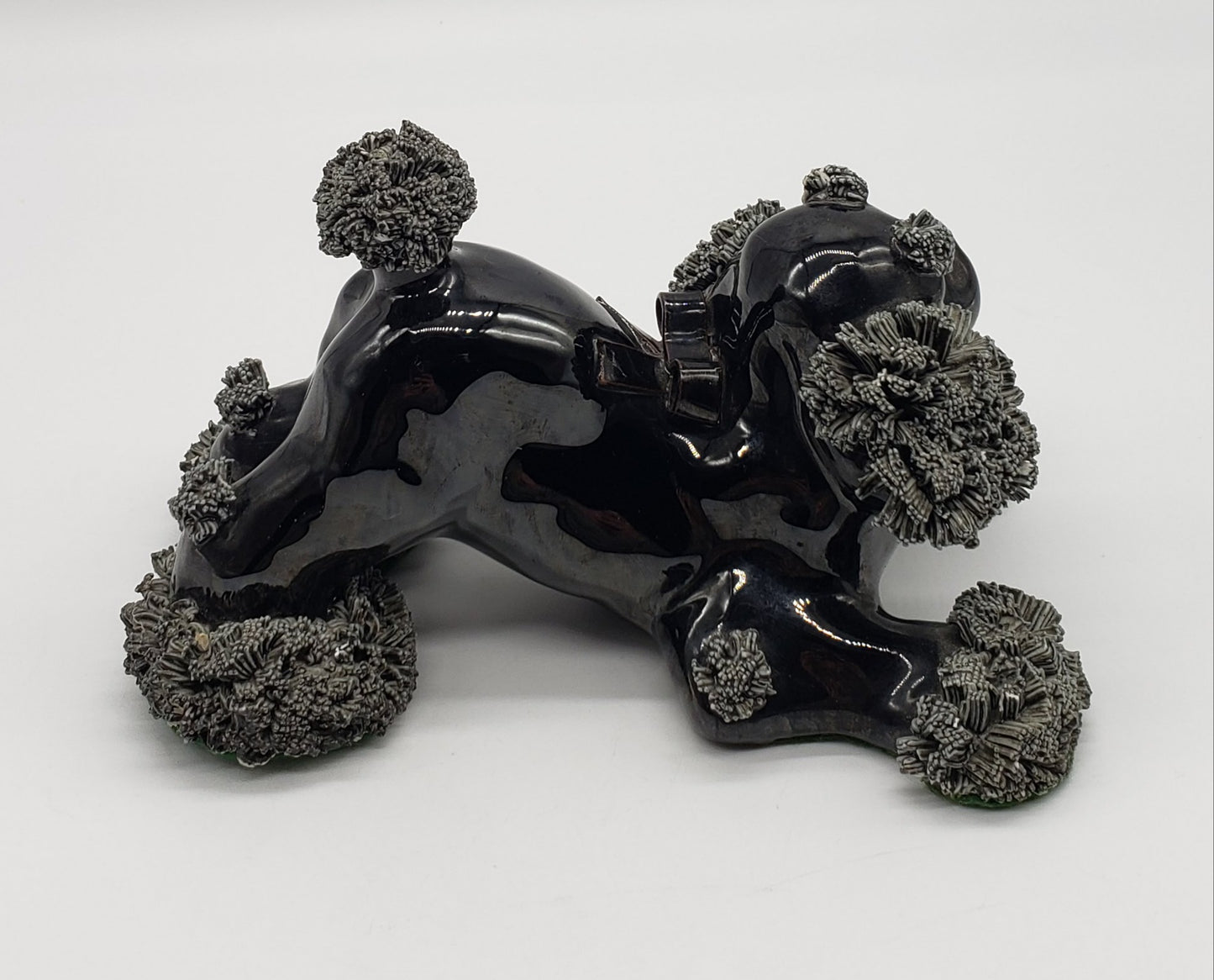 Arnart Porcelain Black Spaghetti Poodle Dog Figurine